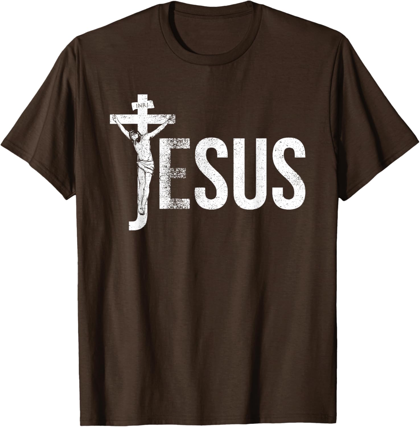 Vintage Jesus Christ Crucifixion T-Shirt with Crown of Thorns Design - 17