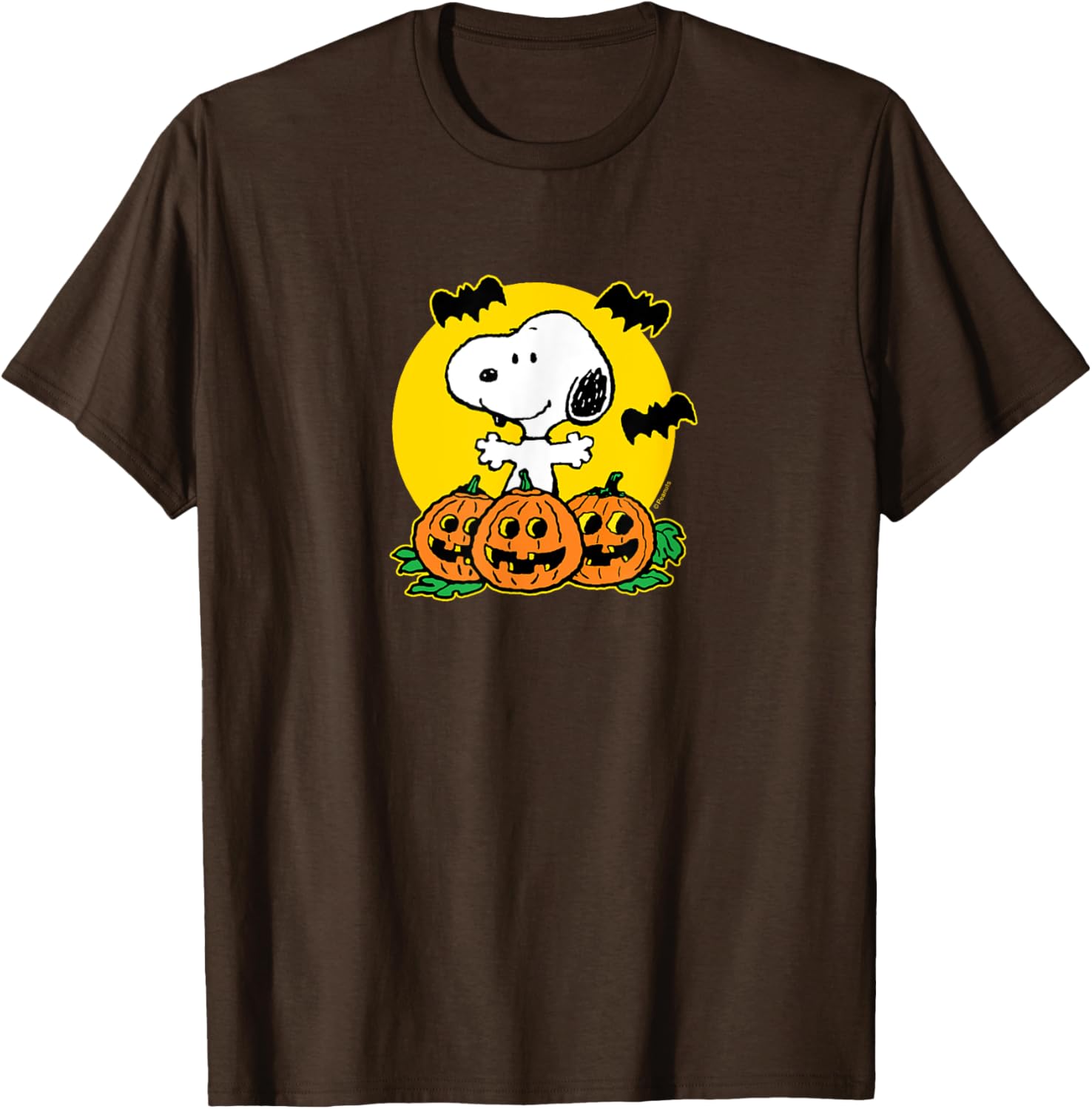 Snoopy Pumpkin Patch Halloween T-Shirt for Peanuts Fans - Fun Apparel - 1
