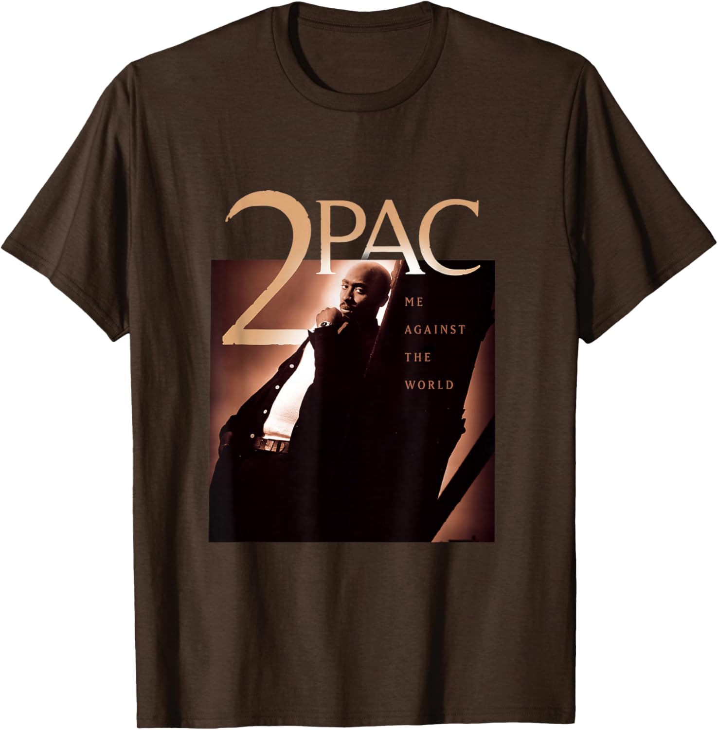 Tupac Shakur Me Against The World Unisex Black Cotton T-Shirt Small - 5