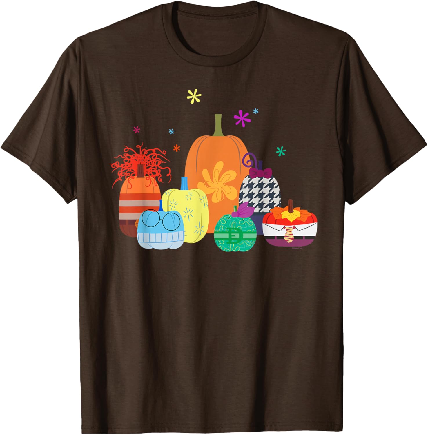 Disney Pixar Inside Out 2 Halloween Pumpkin Group T-Shirt for Fun Celebrations - 6