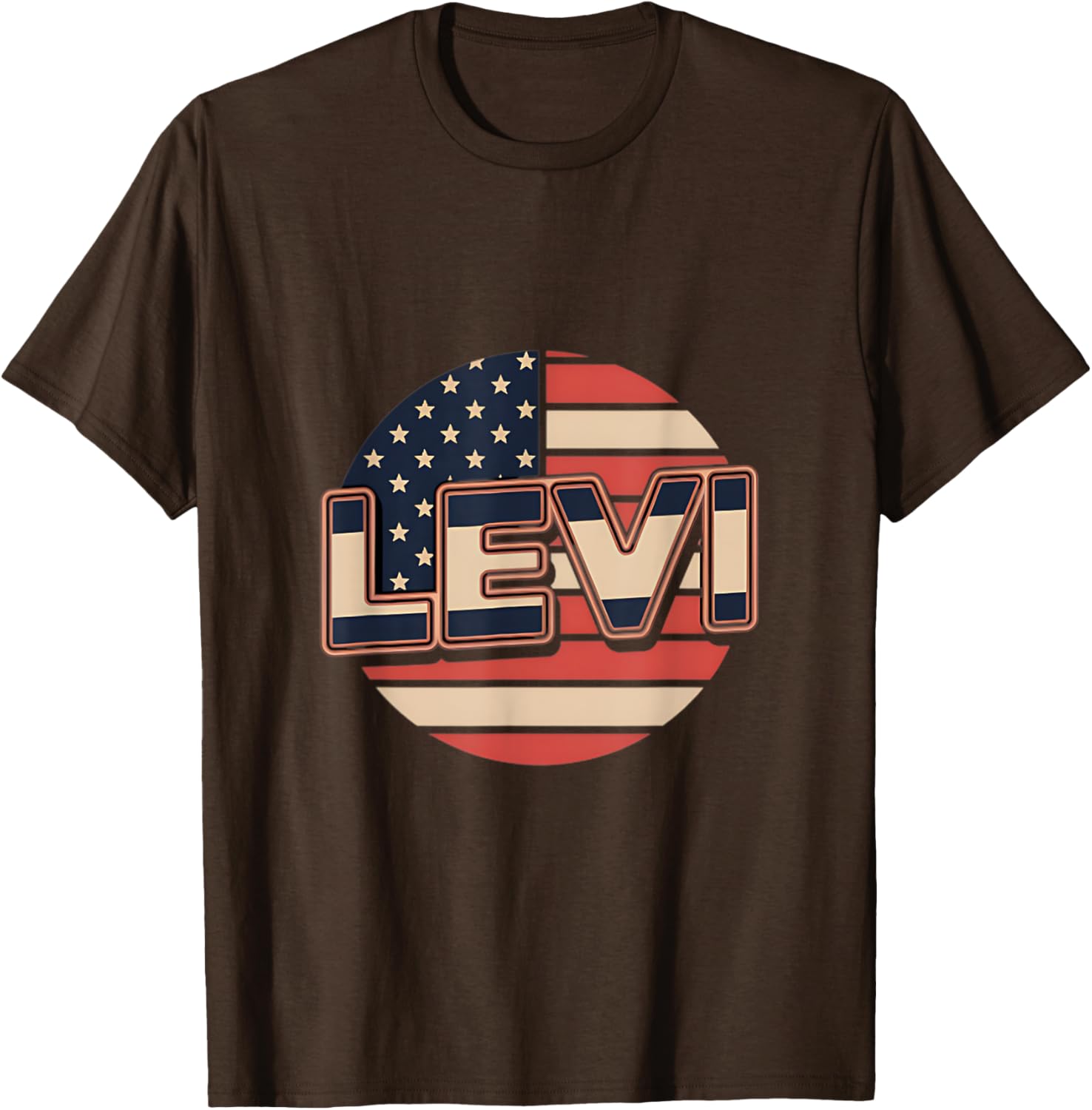Personalized LEVI USA Flag Patriot T-Shirt for Proud Americans - 17