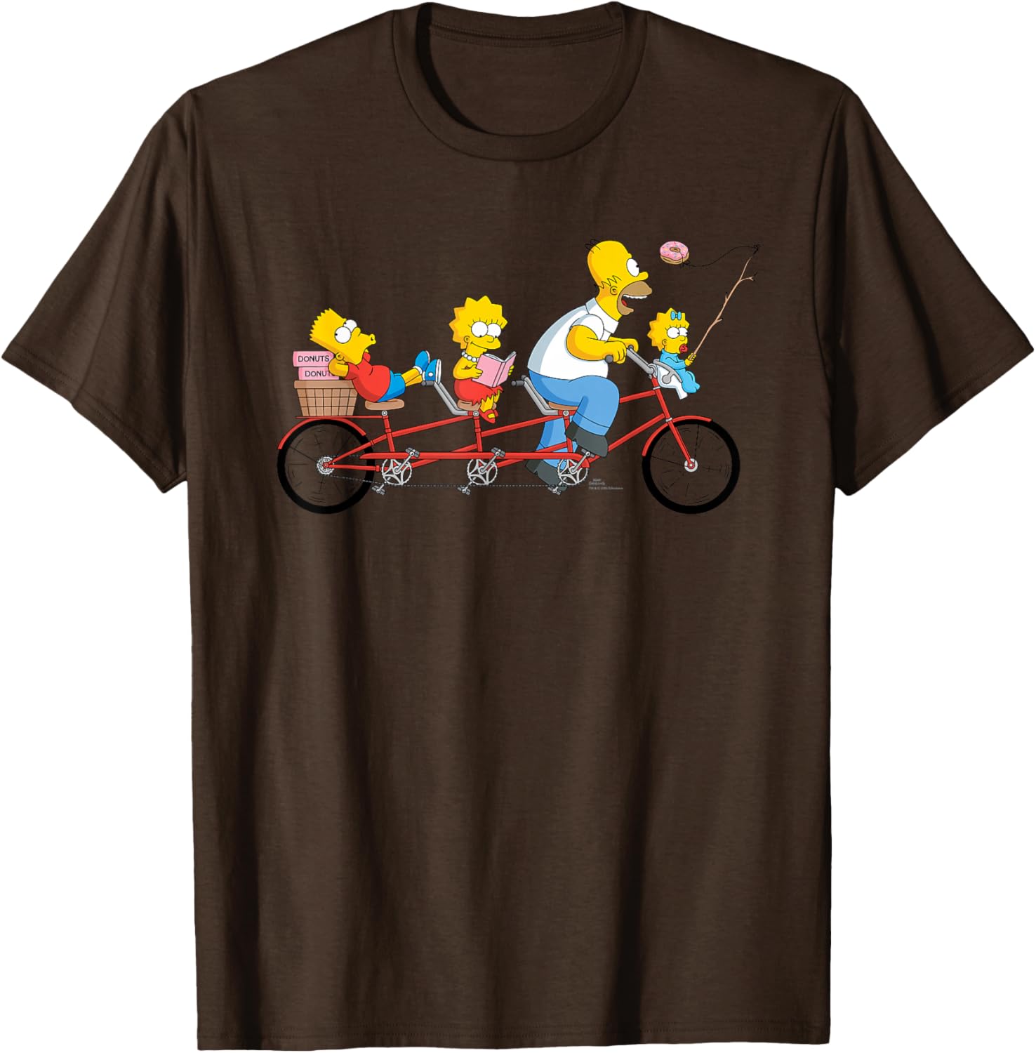 The Simpsons Father's Day Homer Kids Bike Ride T-Shirt for Dad - 17