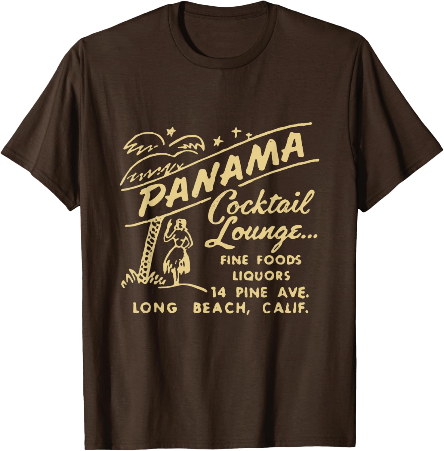 Panama Cocktail Lounge Unisex T-Shirt for Men and Women in Long Beach CA - 1