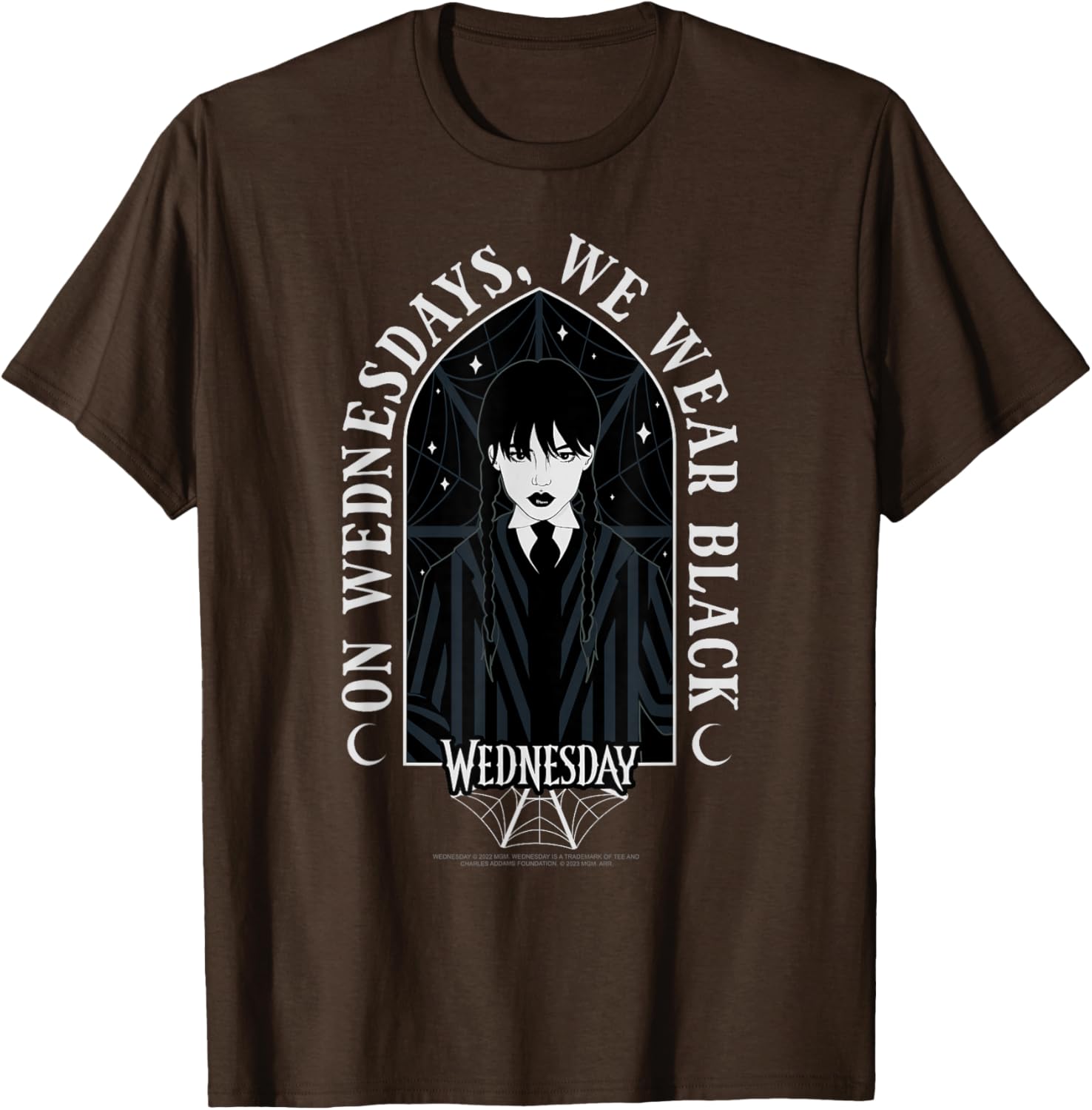 Wednesday On Wednesdays We Wear Black Goth T-Shirt for Stylish Looks - 10