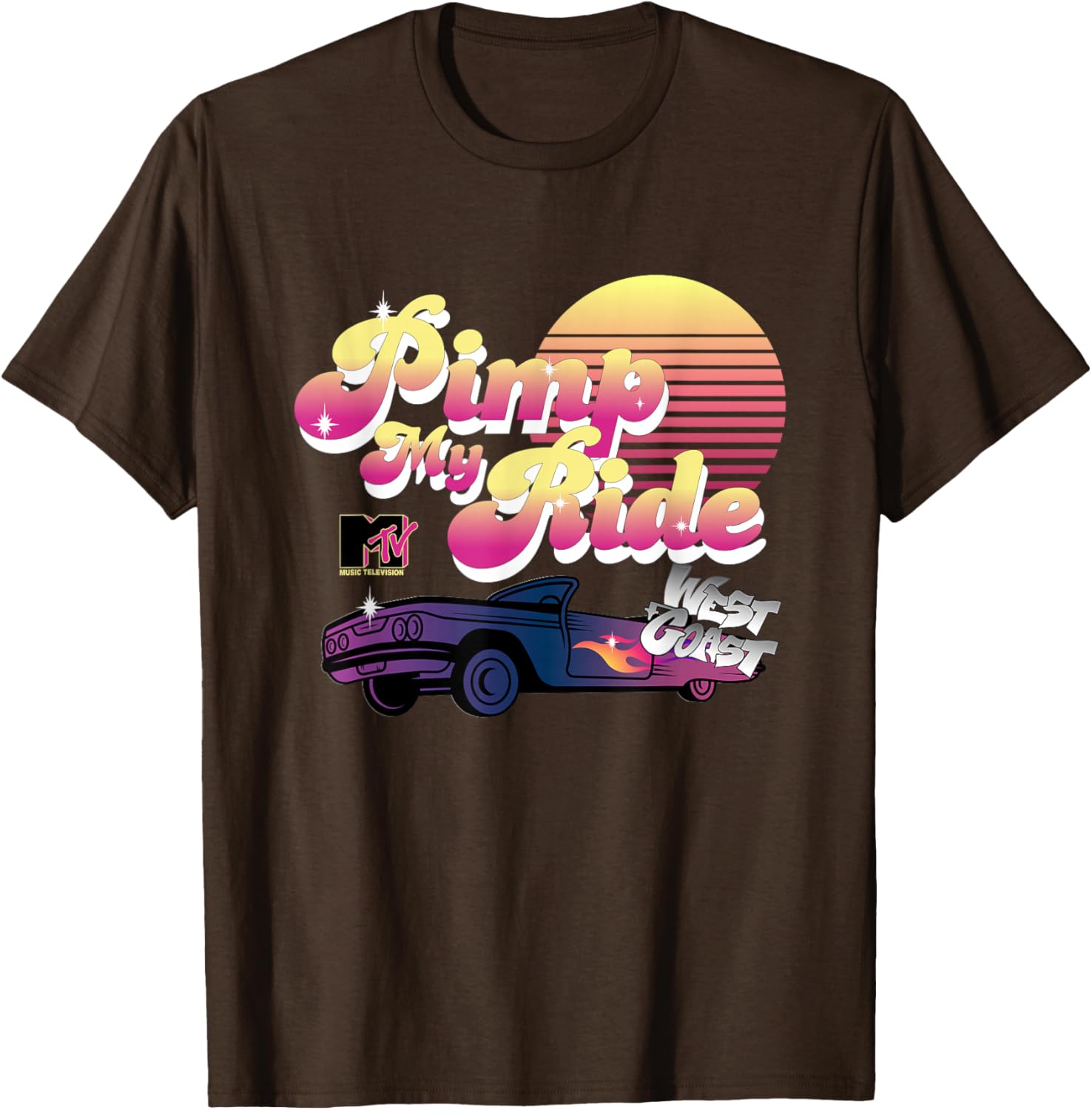 Retro MTV Pimp My Ride West Coast Sunset T-Shirt for Trendy Style - 6
