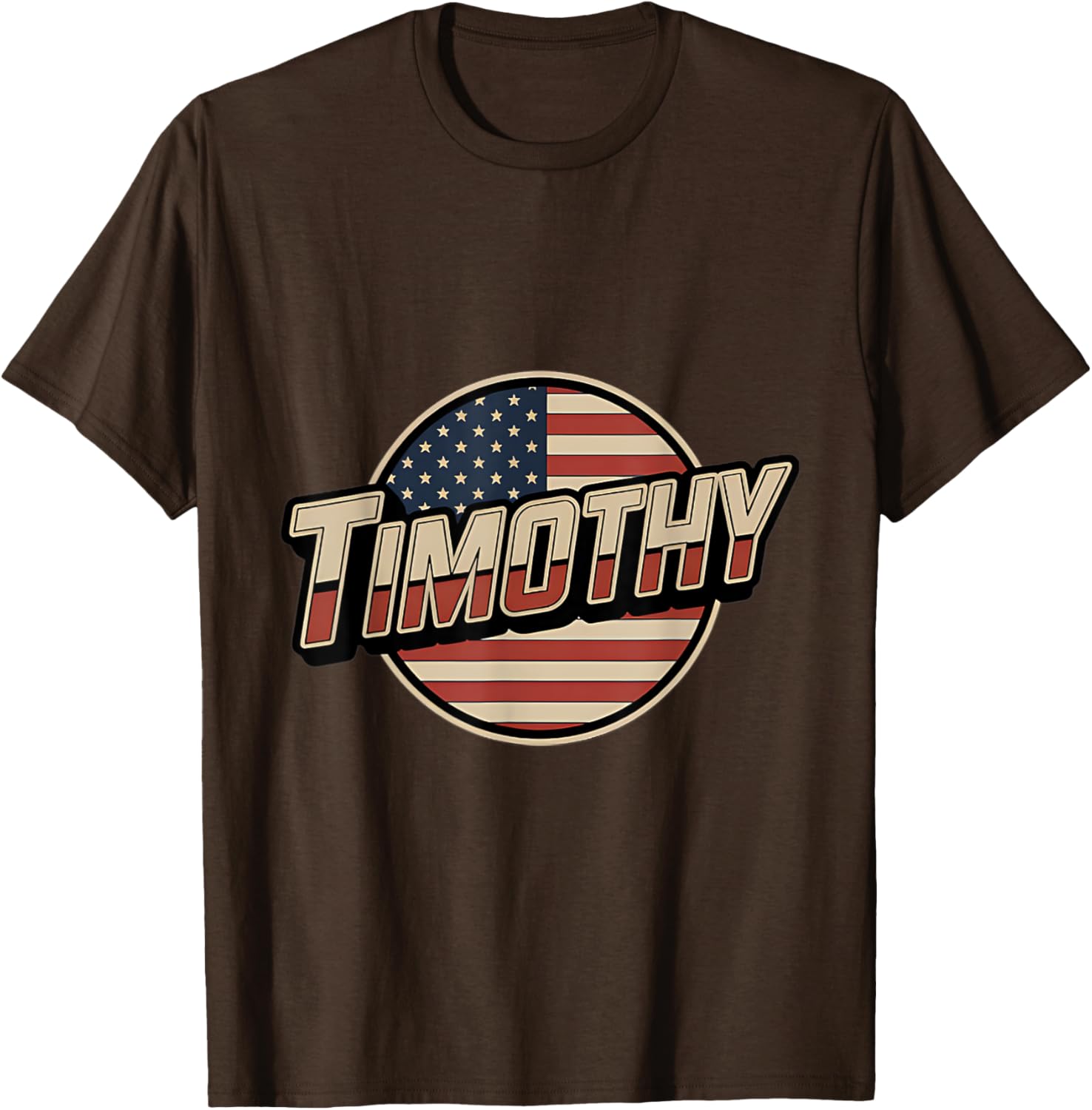 Personalized TIMOTHY USA Flag T-Shirt for Patriotic Americans - 3