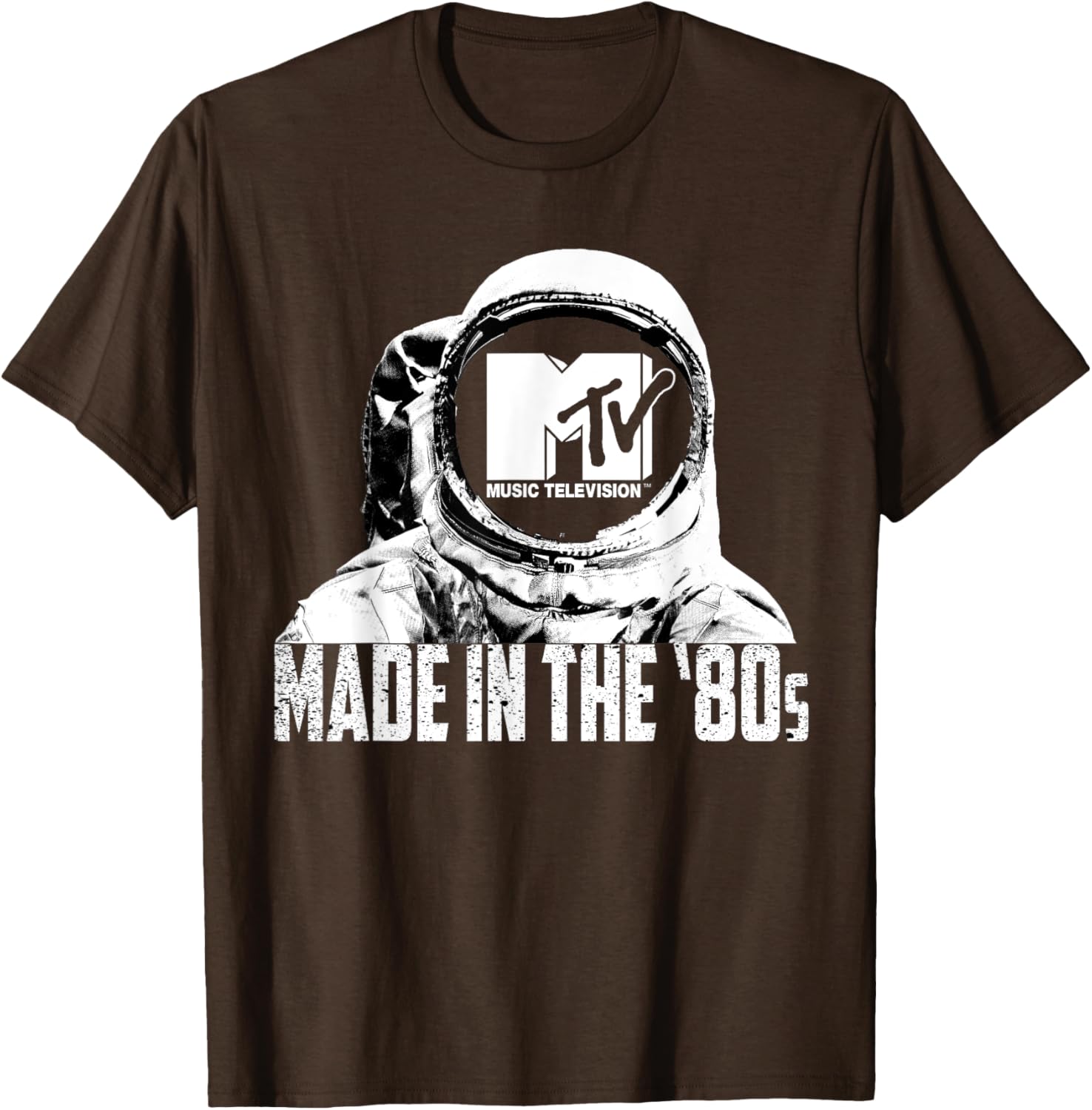 Retro MTV Astronaut T-Shirt Made in the 80s Vintage Logo Tee - 10