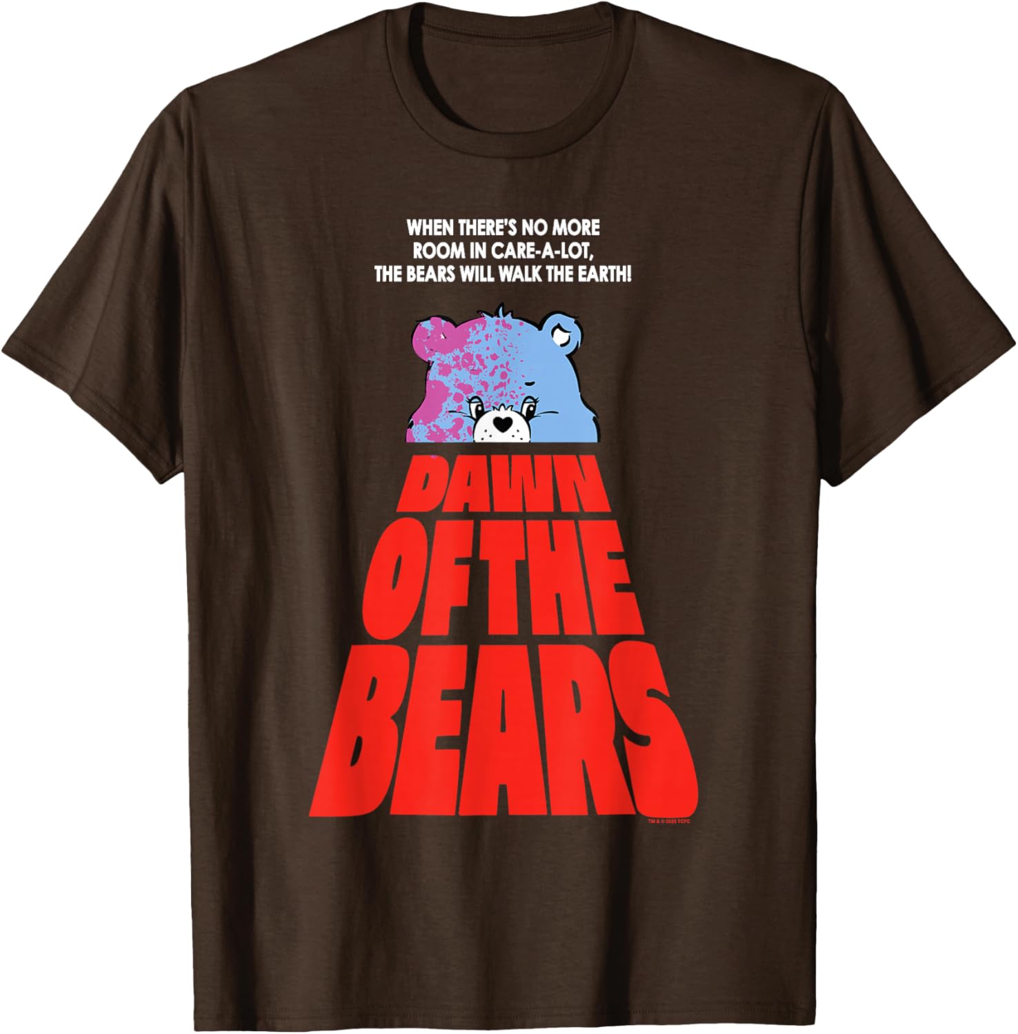 Care Bears Halloween Dawn Of The Bears Fun Horror Movie Poster T-Shirt - 1