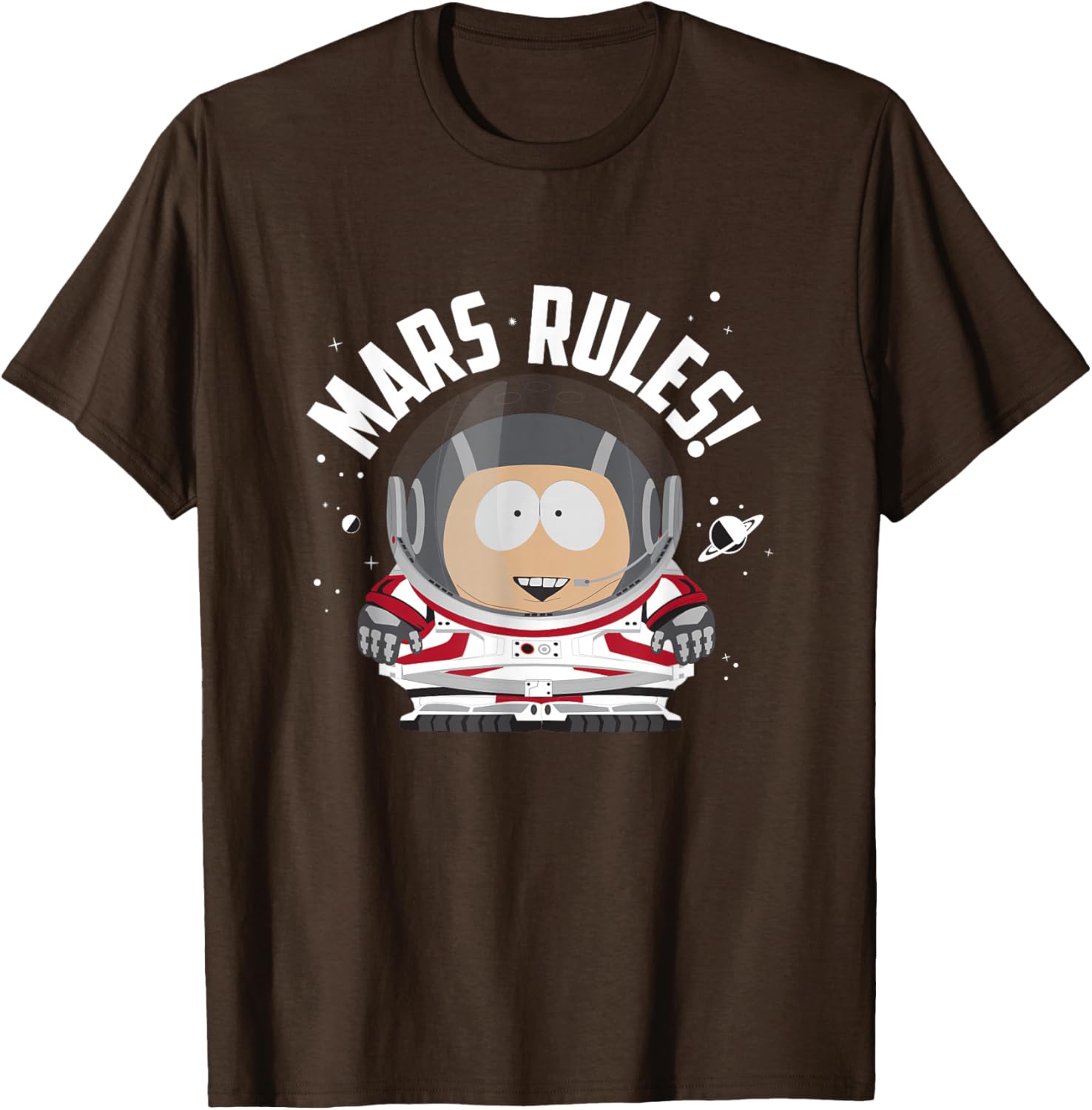 South Park Cartman Astronaut Mars Rules T-Shirt for Fun Casual Wear - 12