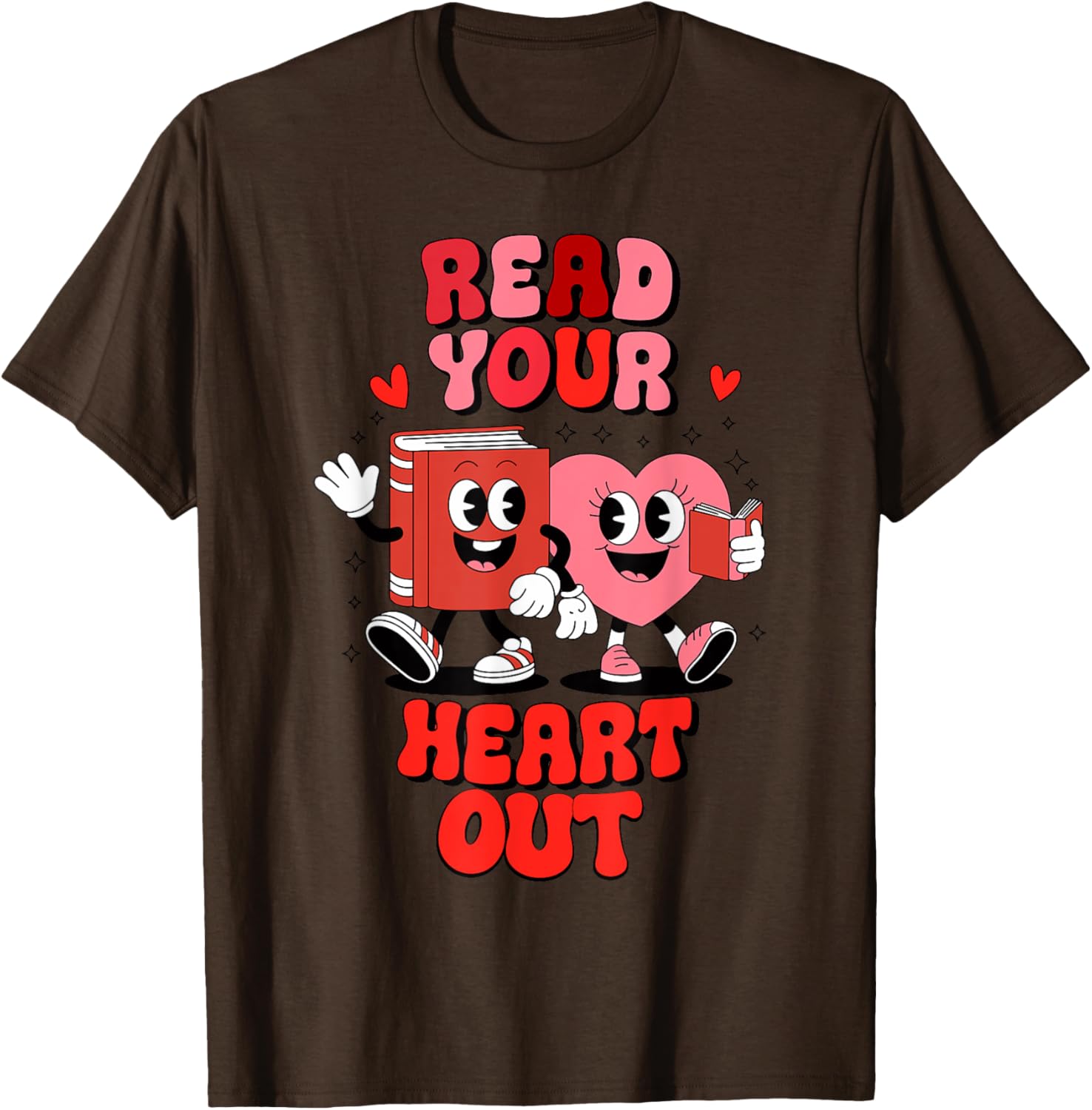 Valentine's Day Bookworm Librarian T-Shirt for Book Lovers - 15