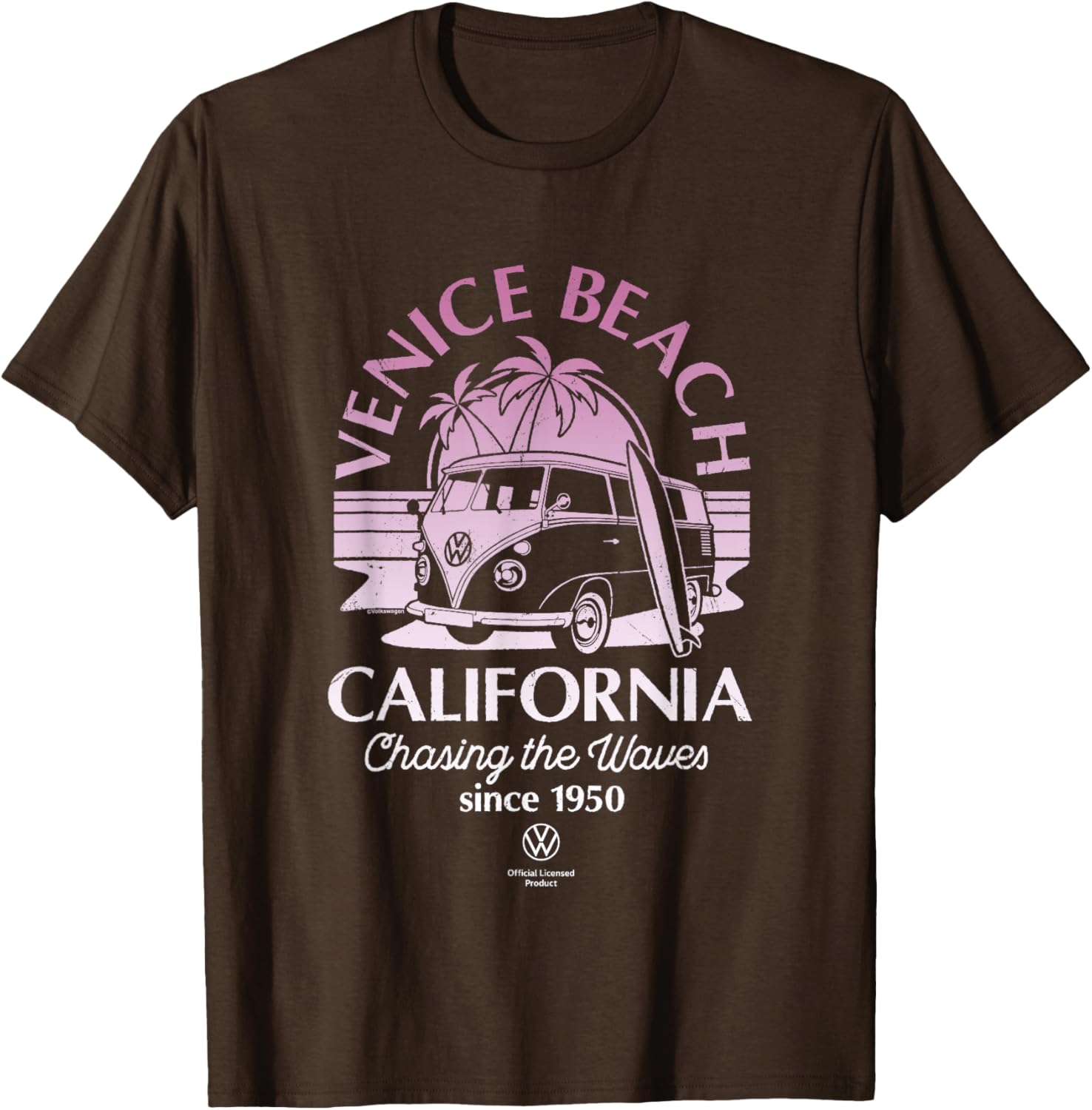 Type 2 T1 Campervan Venice Beach California T-Shirt for Adventure Lovers - 7