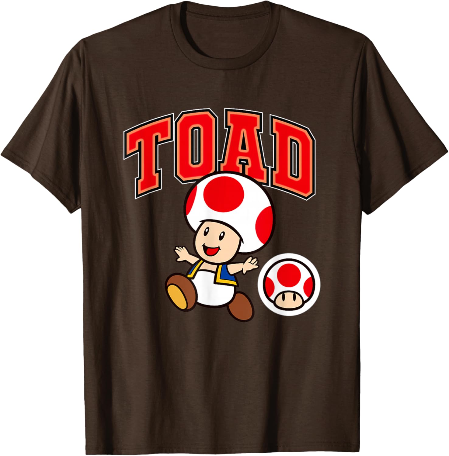 Super Mario Toad Collegiate Style T-Shirt for Fun Gaming Fashion - 15
