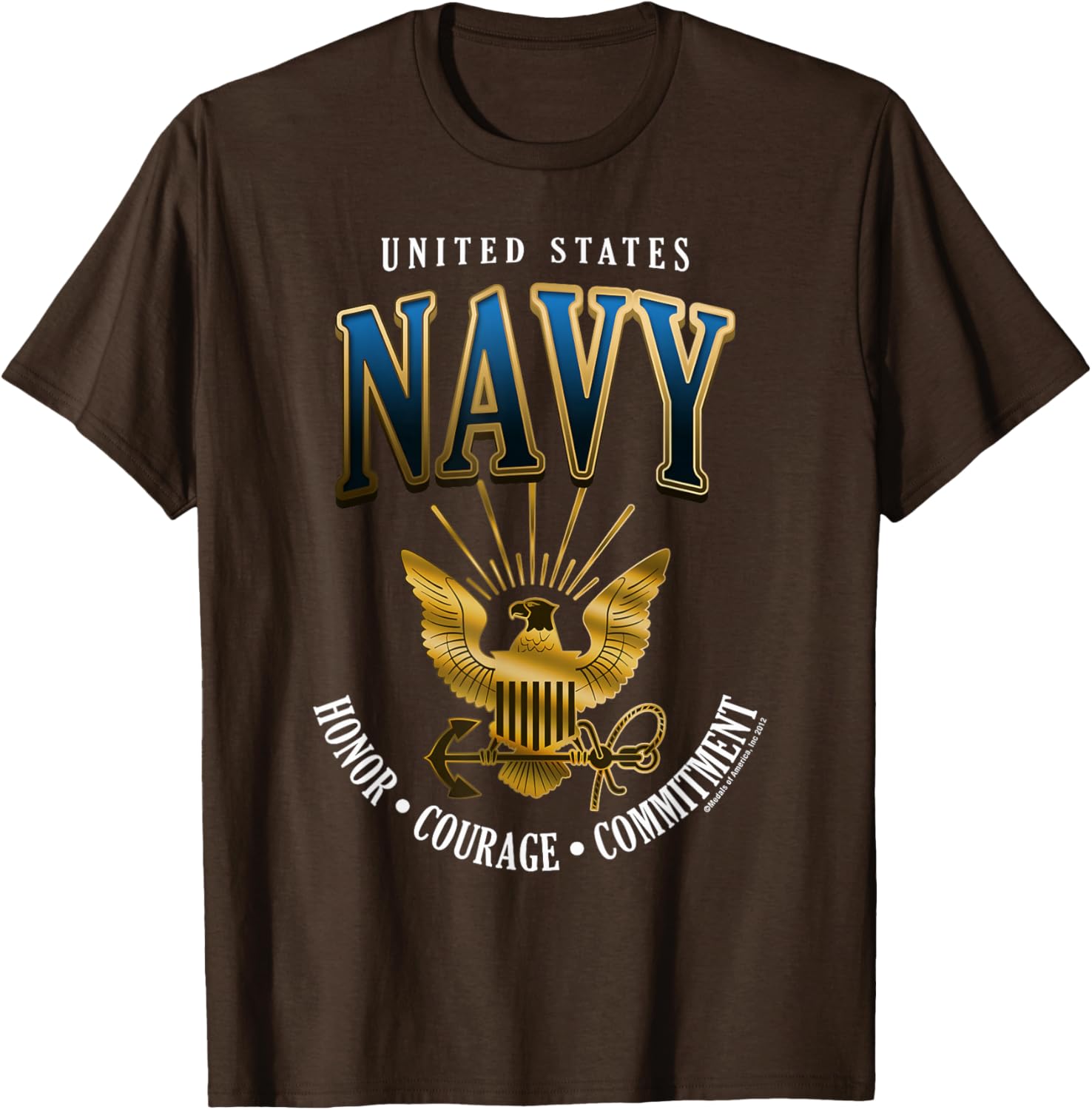 United States Navy Honor Courage Commitment T-Shirt for Proud Fans - 4