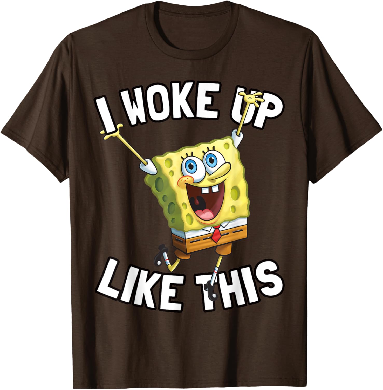 SpongeBob SquarePants I Woke Up Like This T-Shirt for Fun Fans - 4