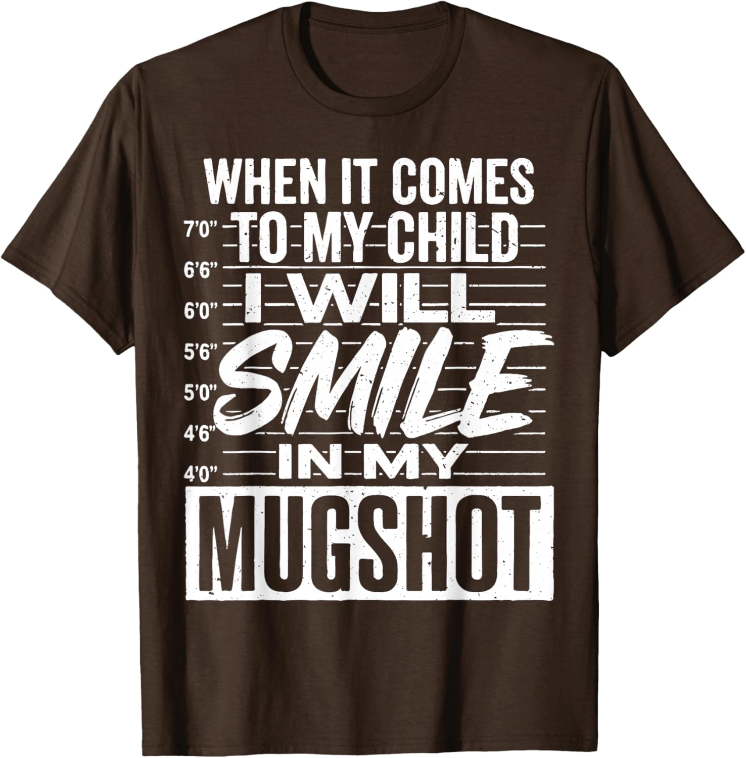 Smile Mugshot T-Shirt for Moms - Funny Parenting Apparel Gift - 18