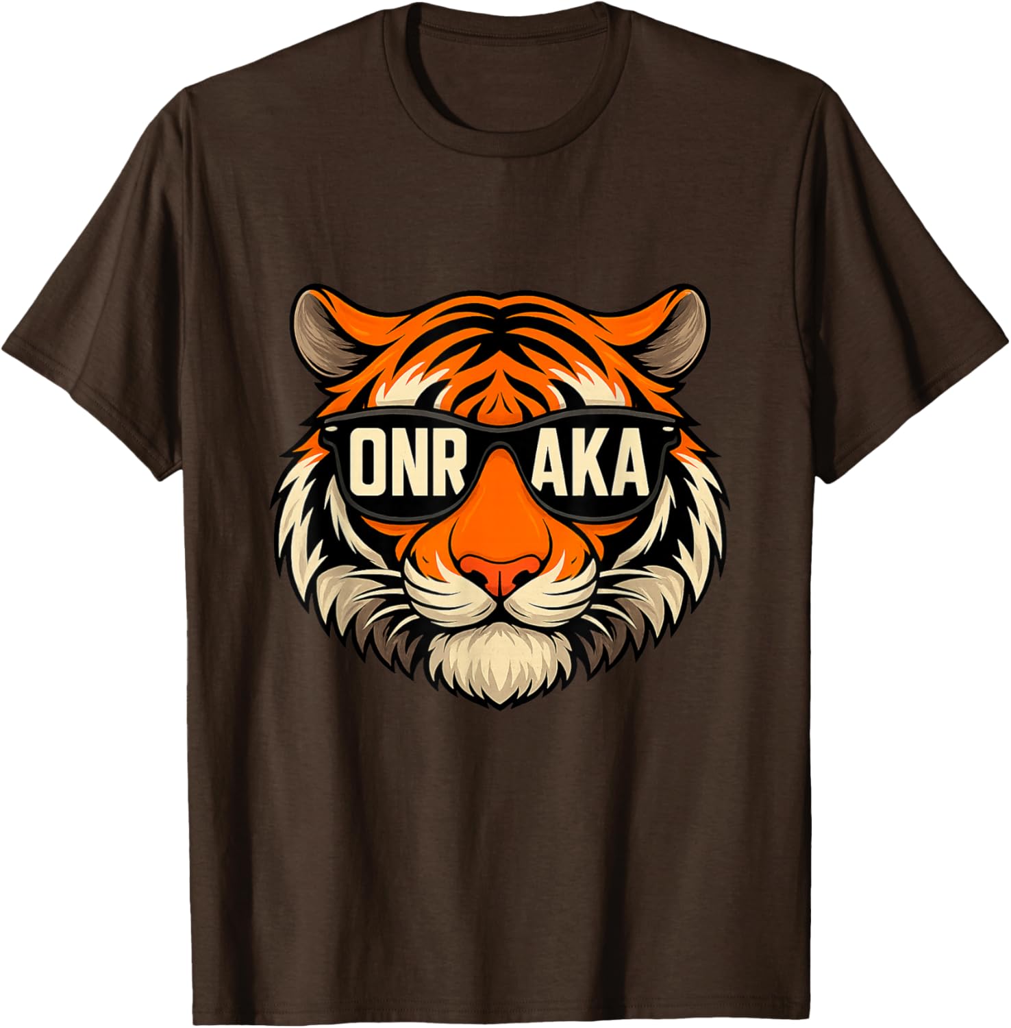 Vintage Tiger Graphic T-Shirt Onrakas Retro Sunglasses Unity Apparel - 19