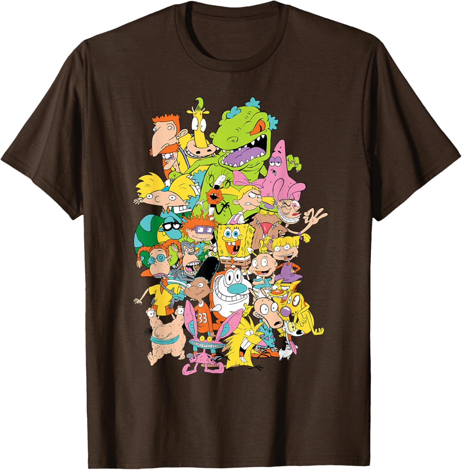 Nickelodeon 90s Throwback Character T-Shirt for Retro Cartoon Fans - 1