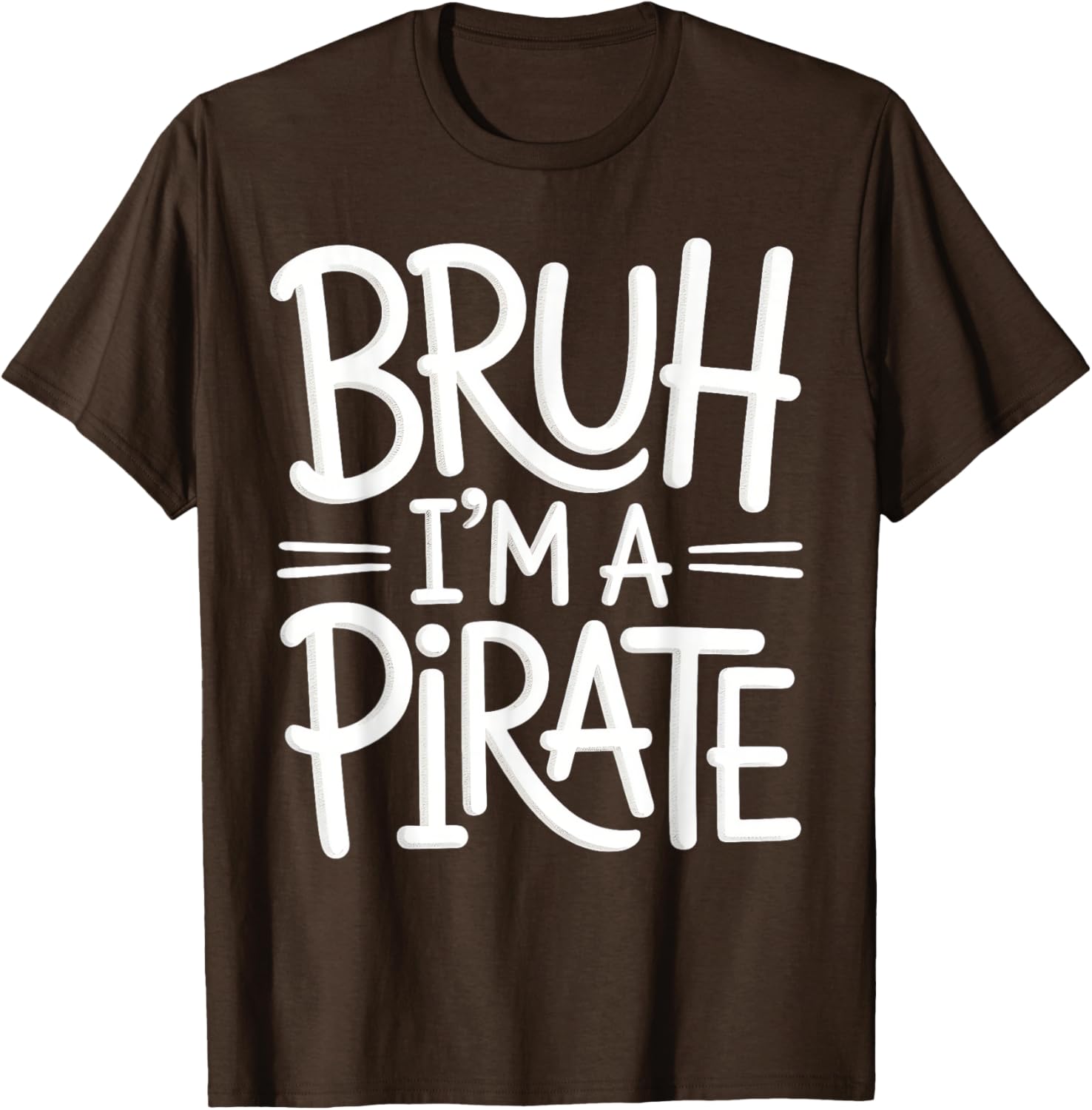 Bruh Pirate Lazy Halloween Costume Kids T-Shirt for Fun Dress-Up - 16