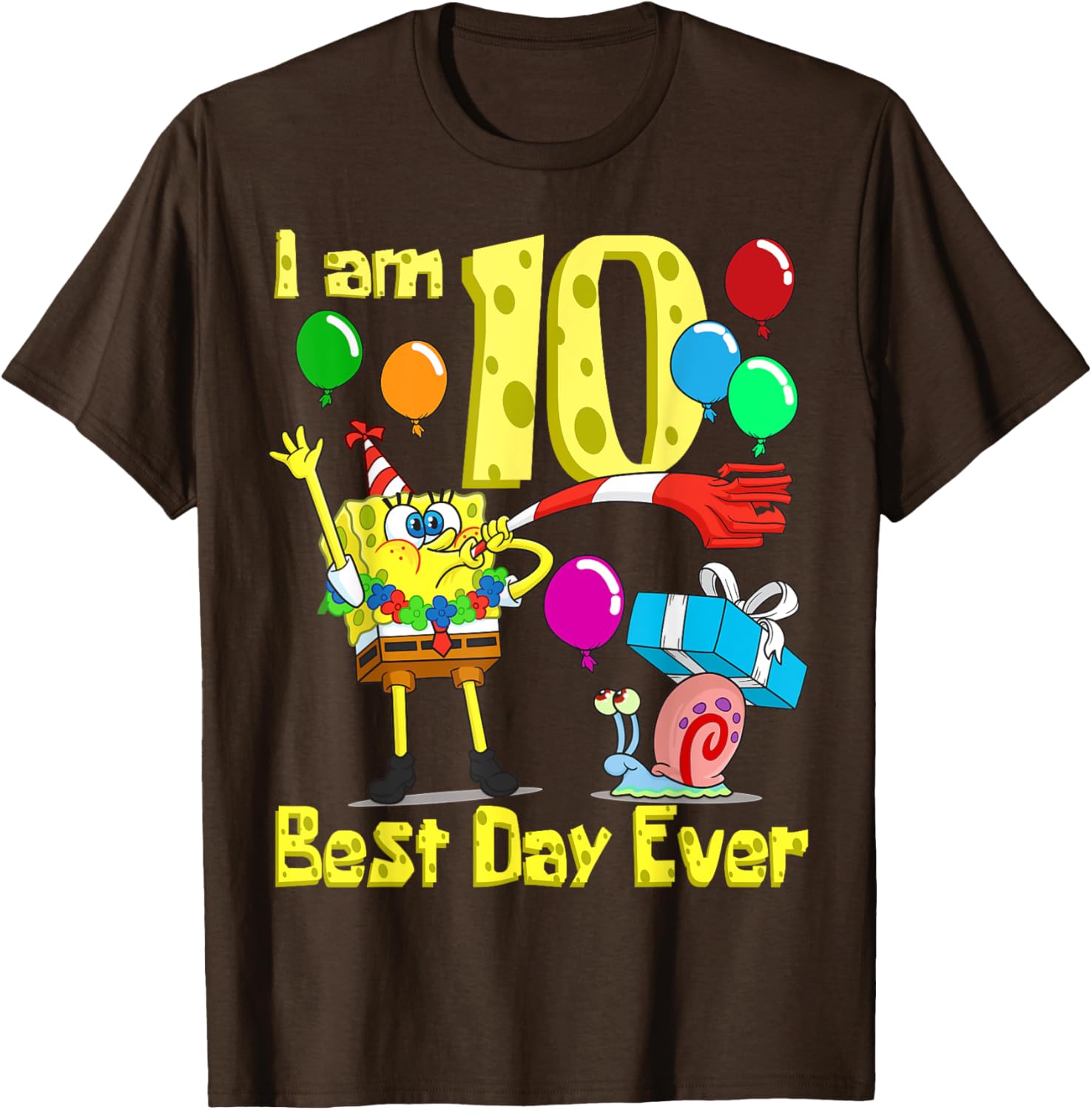 SpongeBob 10th Birthday Party T-Shirt by Mademark for Fun Celebrations - 20