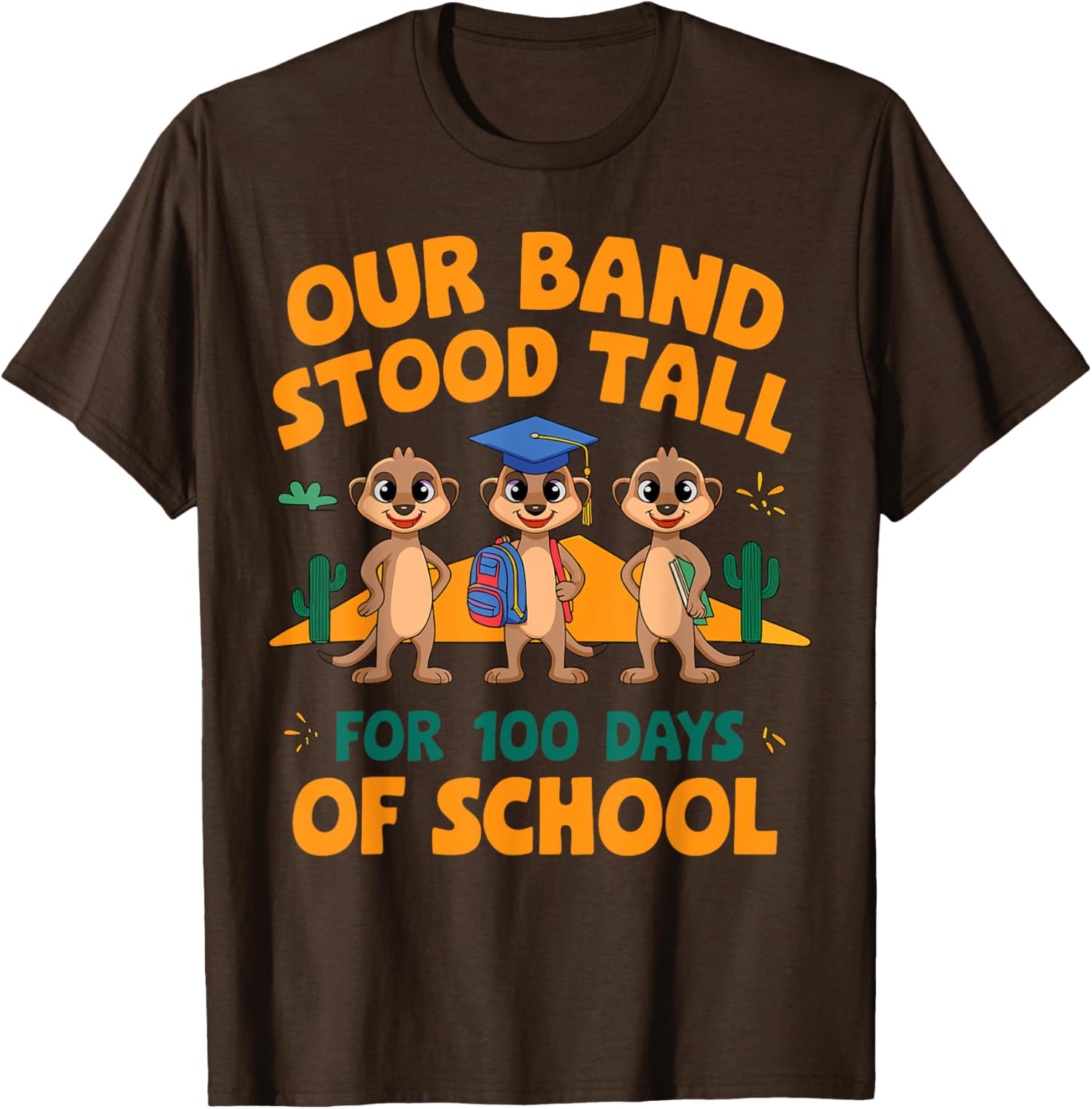 Our Band Stood Tall 100 Days of School T-Shirt for Boys and Girls - 6