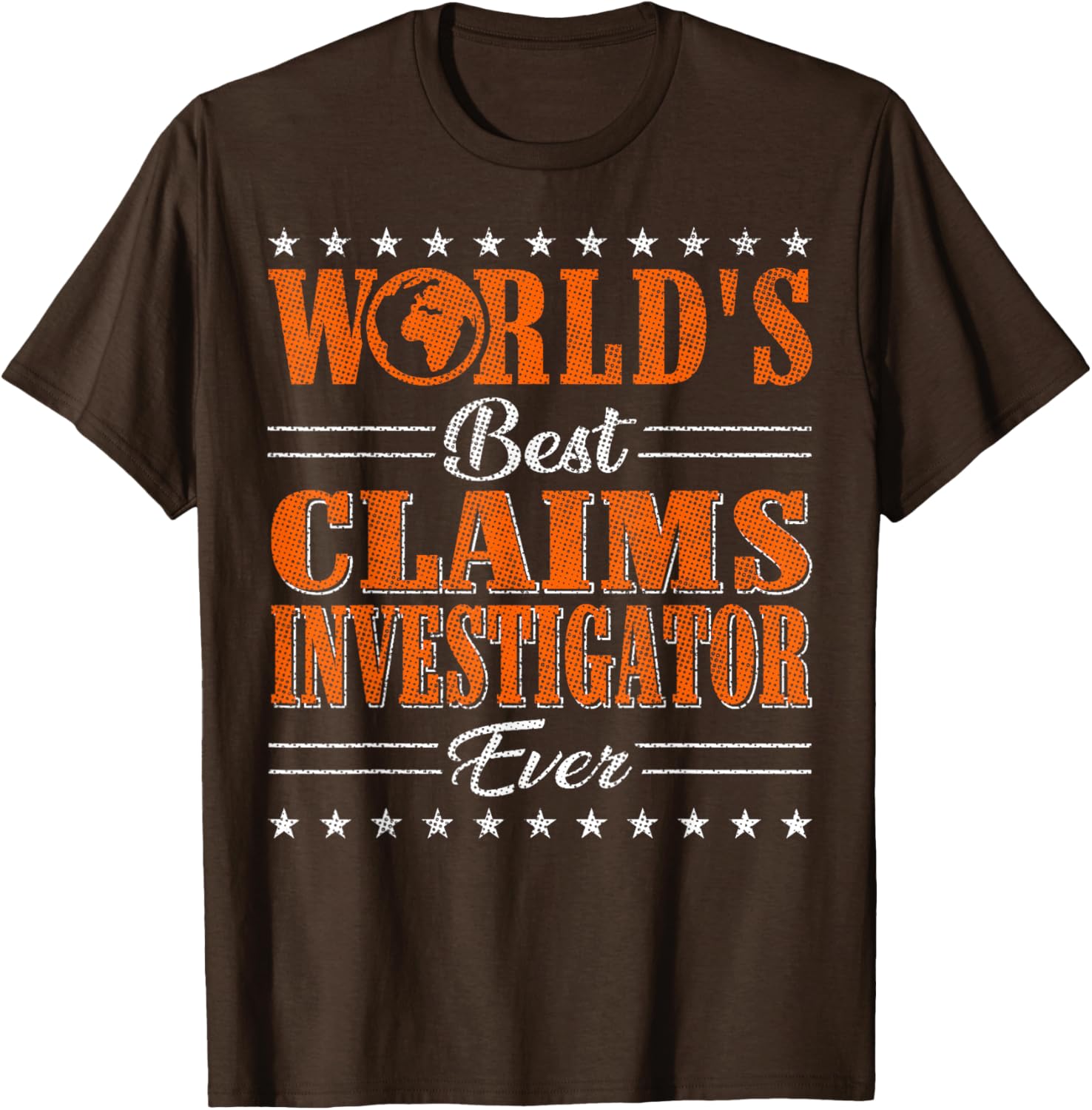 Retro World's Best Claims Investigator T-Shirt for Unique Style and Comfort - 5