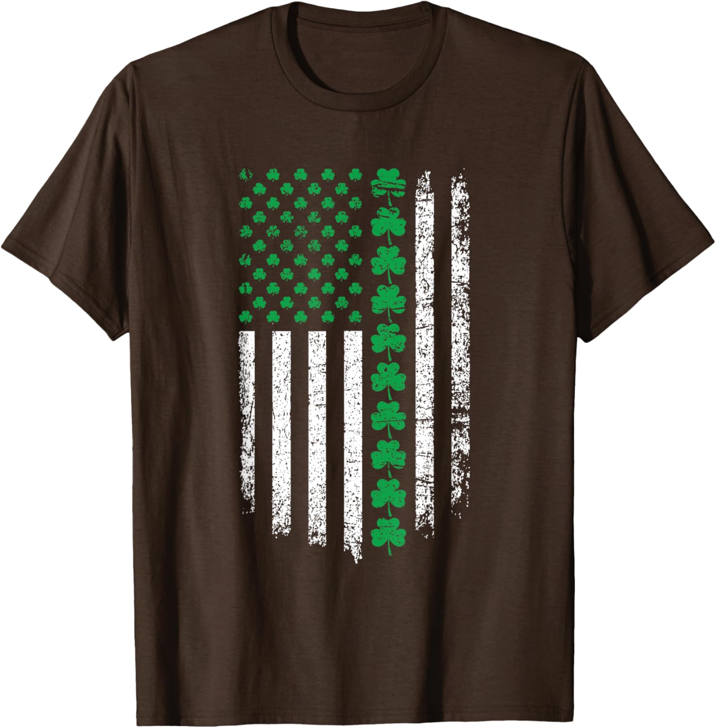 US American Flag Shamrock T-Shirt for St Patrick's Day Fun - 4