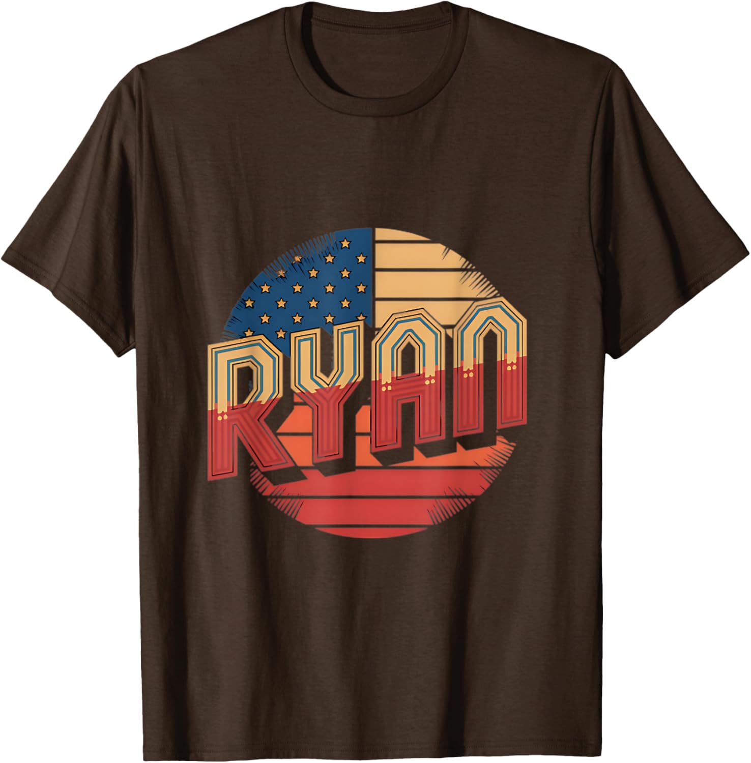 Personalized Ryan USA Flag Patriot T-Shirt for Proud Americans - 9