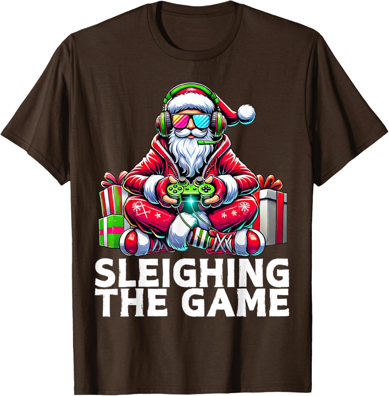 Santa Claus Gamer T-Shirt - Perfect Christmas Gift for Video Game Lovers - 6