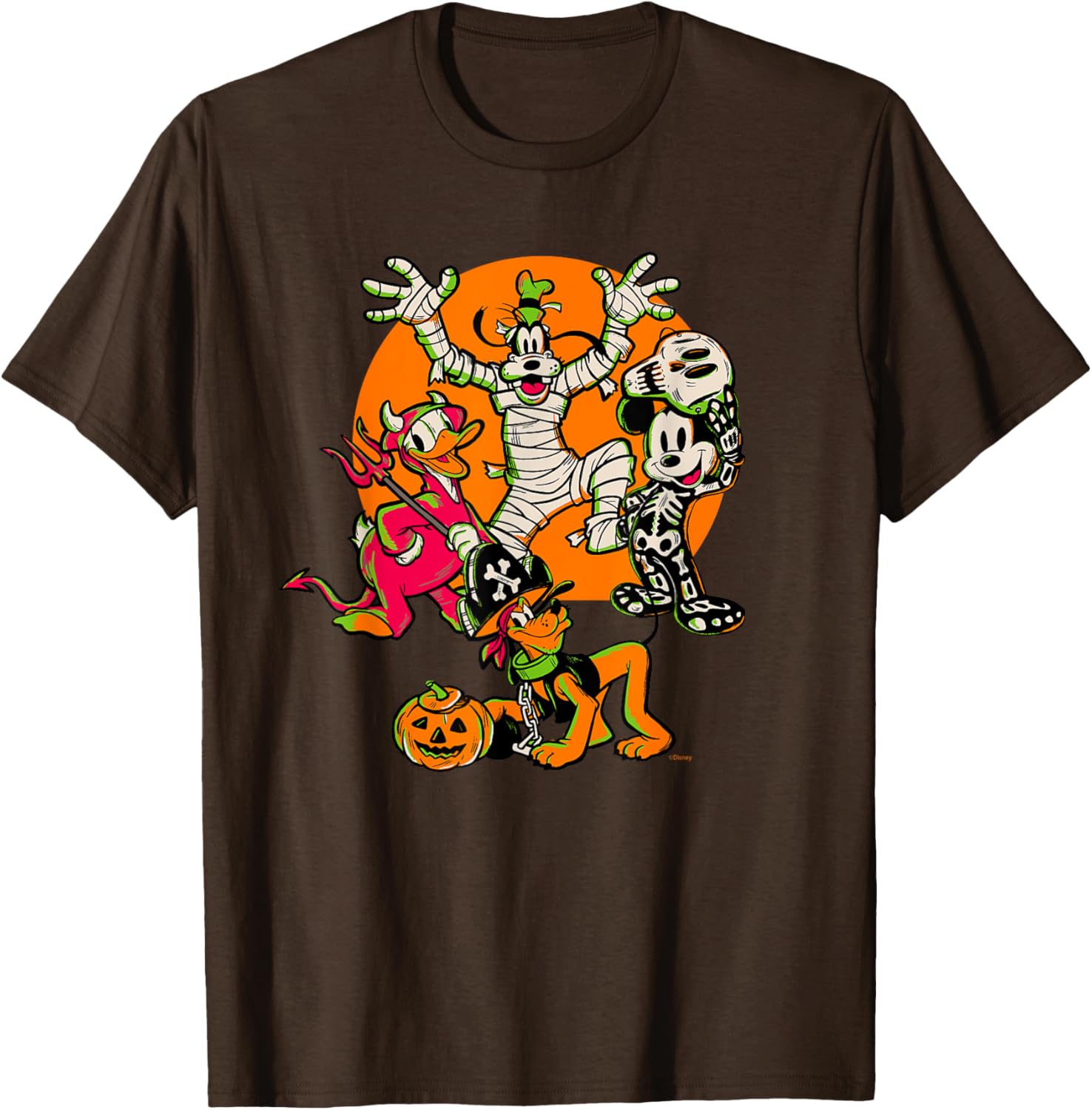 Disney 100 Mickey, Donald, Goofy & Pluto Halloween Costume T-Shirt - 23