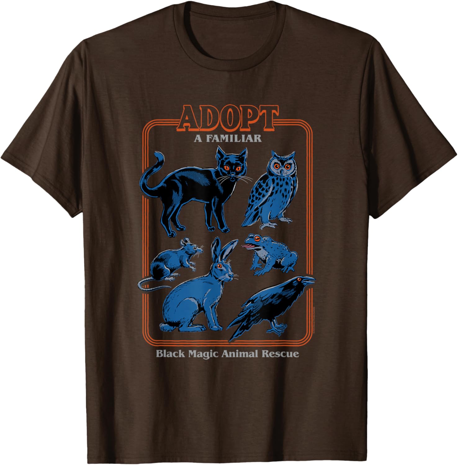 Steven Rhodes Black Magic Adopt a Familiar Retro T-Shirt for Fun Lovers - 7