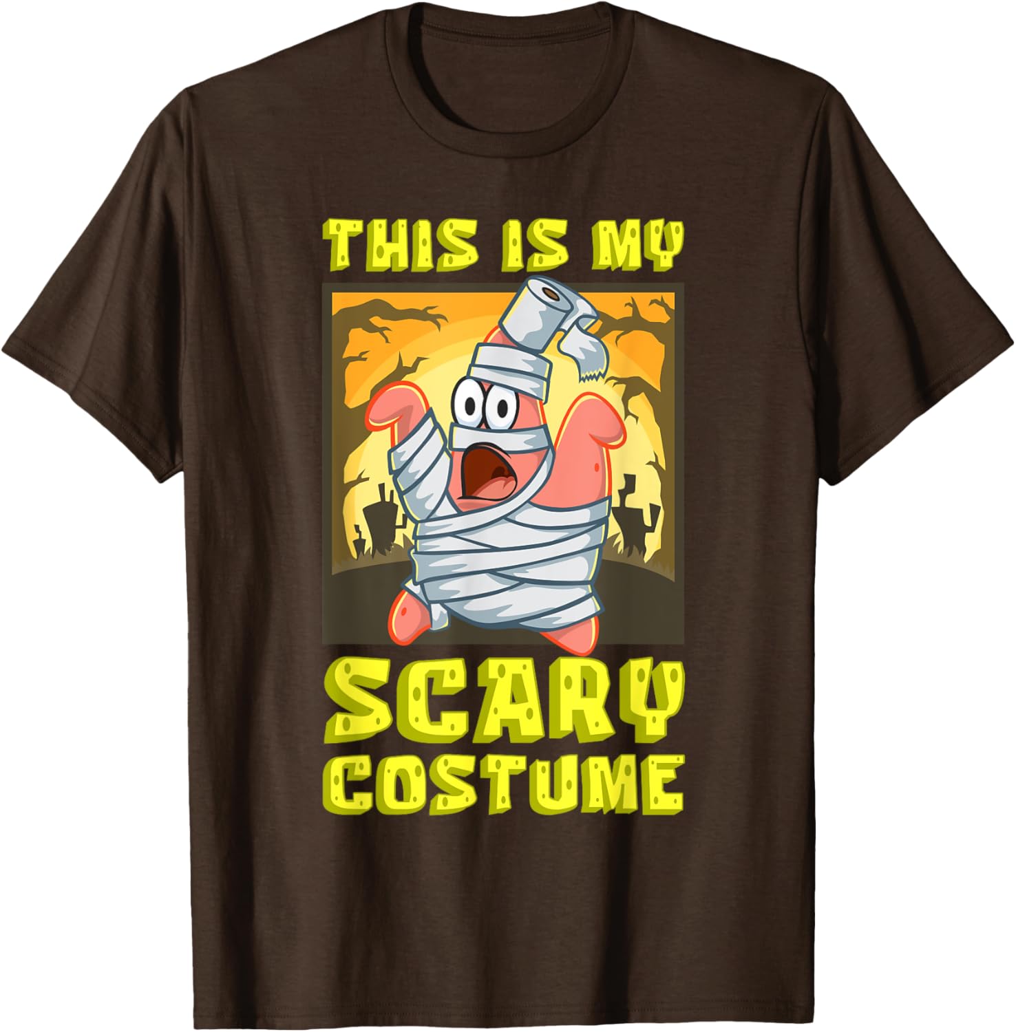 Mademark SpongeBob Halloween Patrick Mummy T-Shirt Fun Costume Apparel - 16