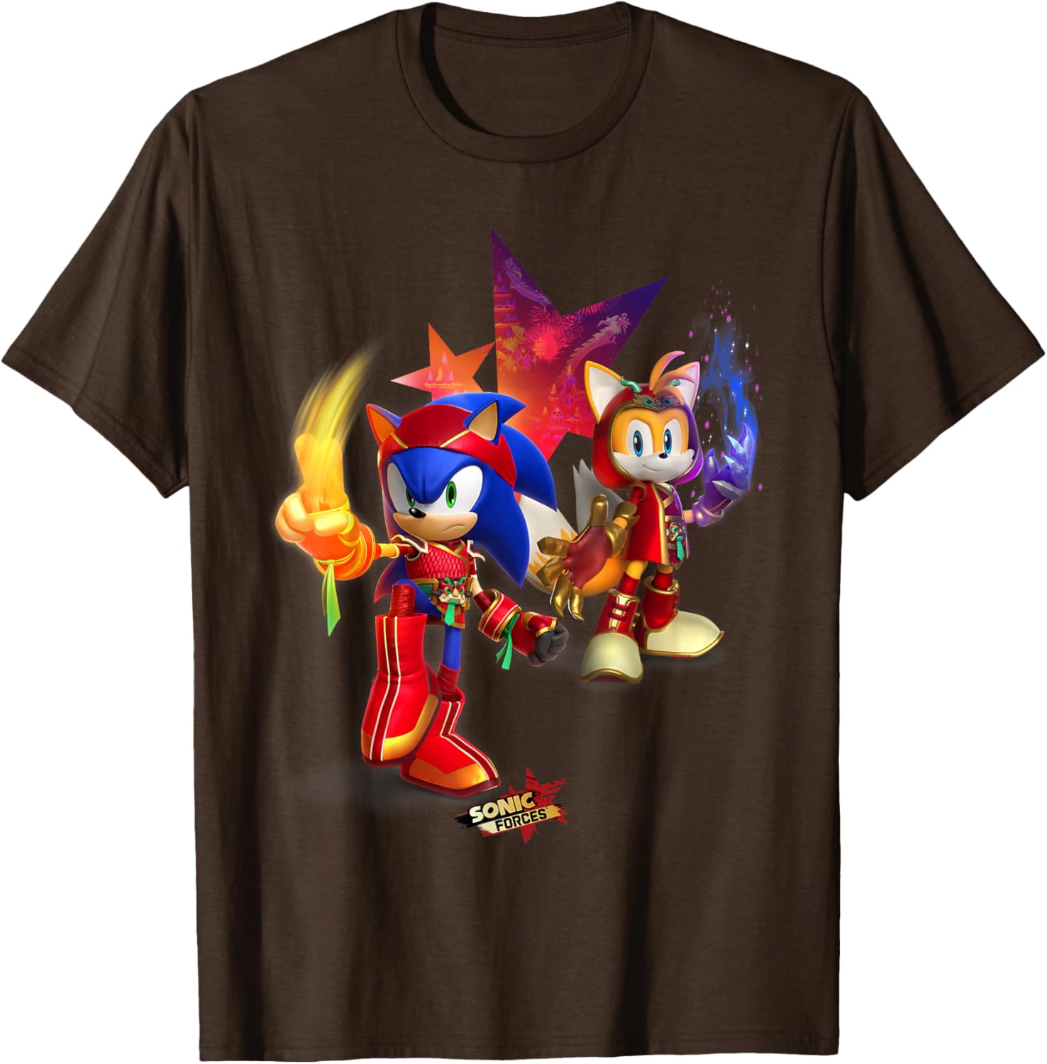 Sonic Forces Dragonfire Sonic and Dragonclaw Tails T-Shirt for Fans - 10