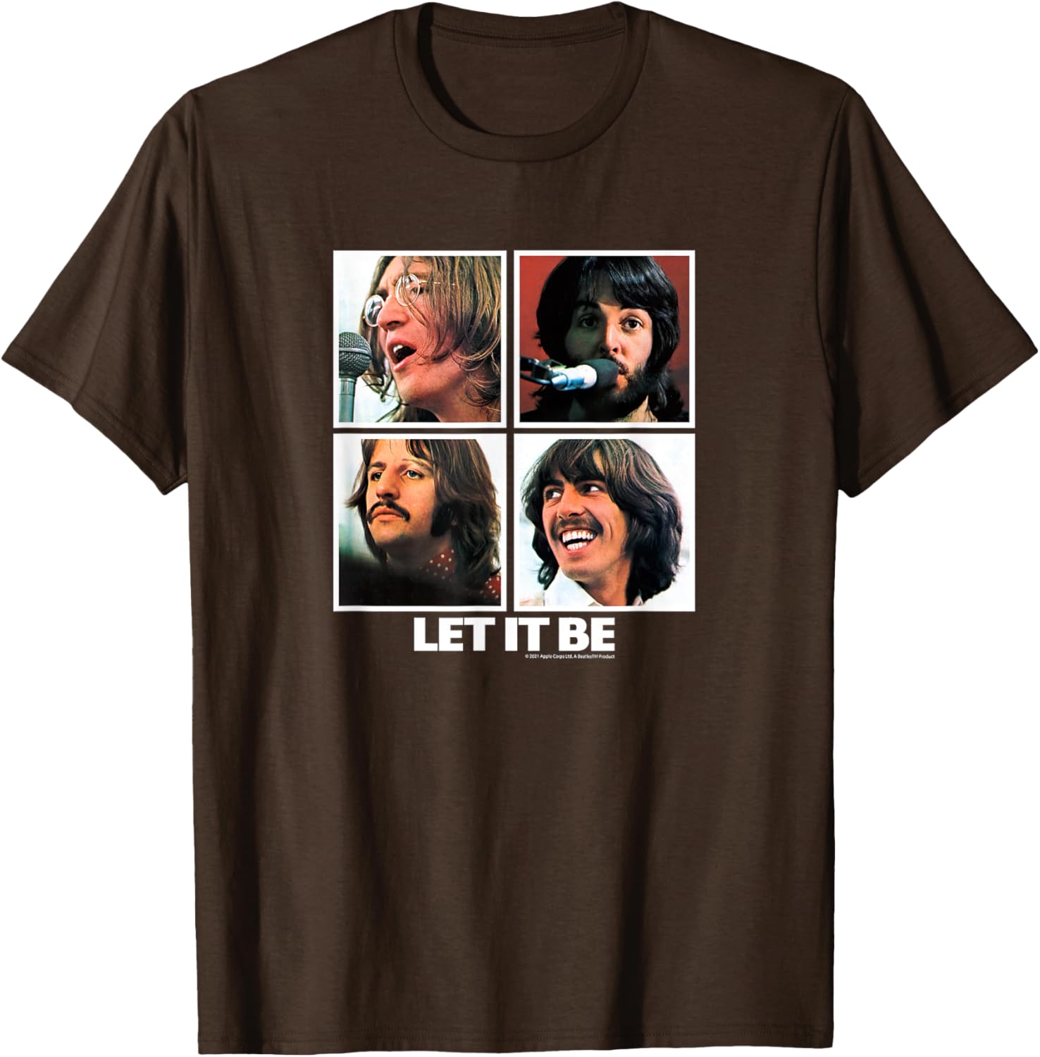 The Beatles Let it Be Square T-Shirt for Music Lovers and Fans - 7