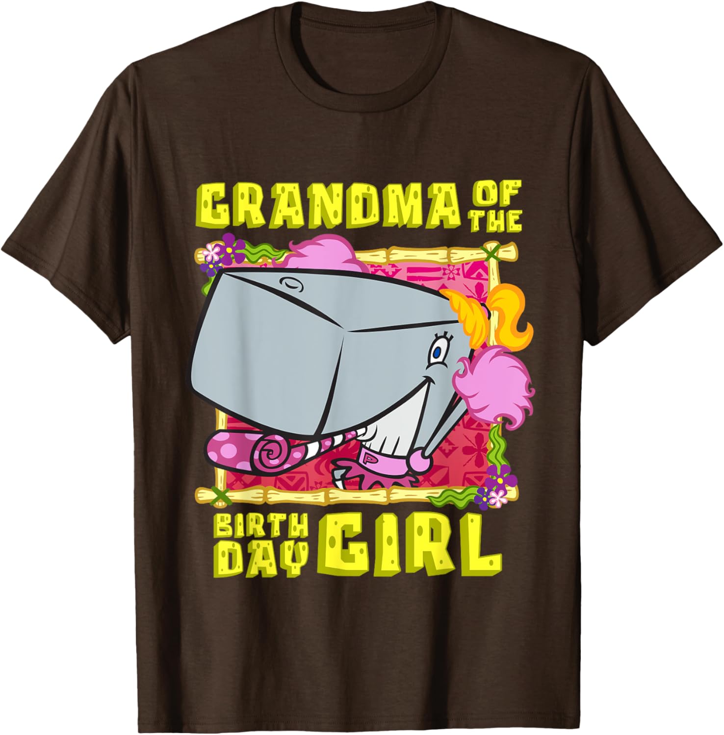 SpongeBob Pearl Grandma T-Shirt for Birthday Girls - Fun Grandmother Gift - 12