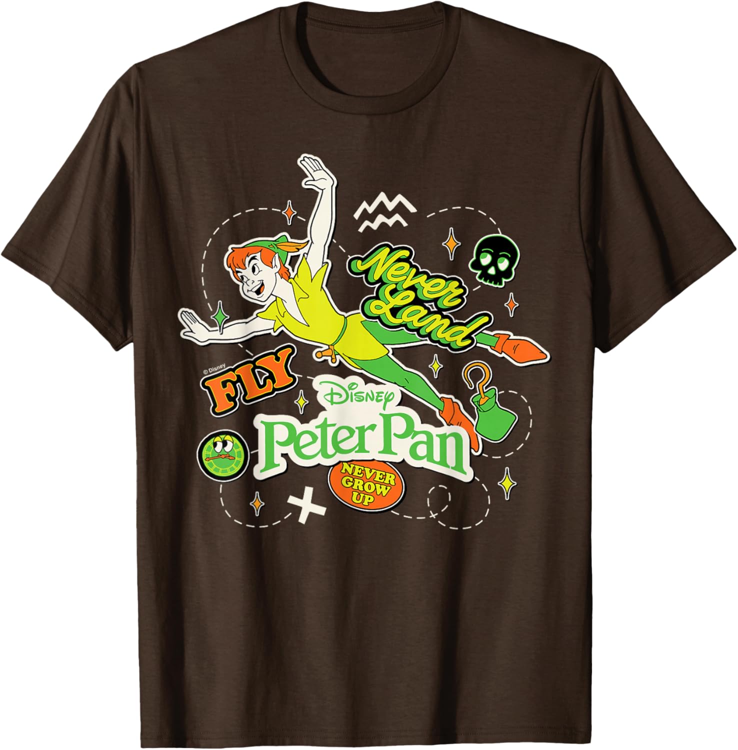 Peter Pan Stickers T-Shirt for Fun and Adventure Lovers - 5