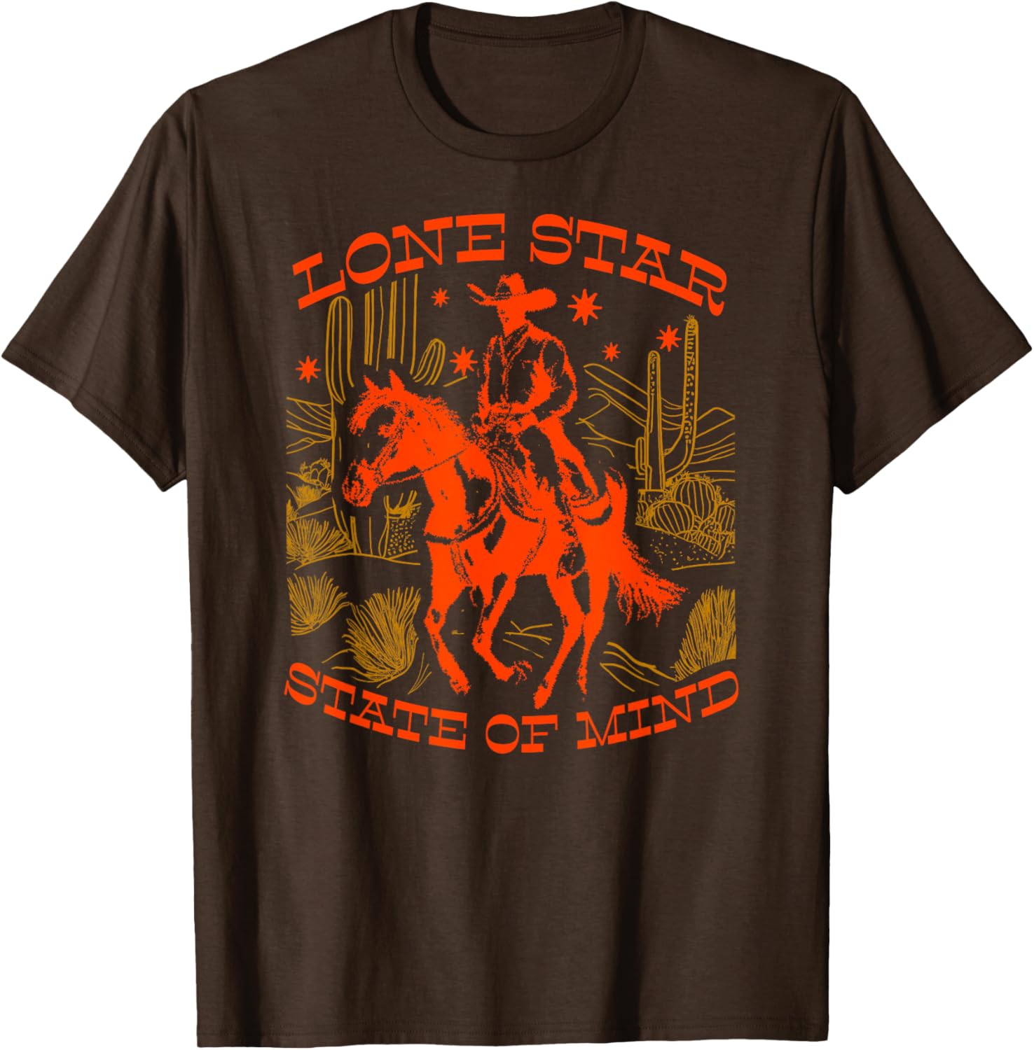 Ripple Junction Lone Star State of Mind Western Graphic Tee for Men - 1