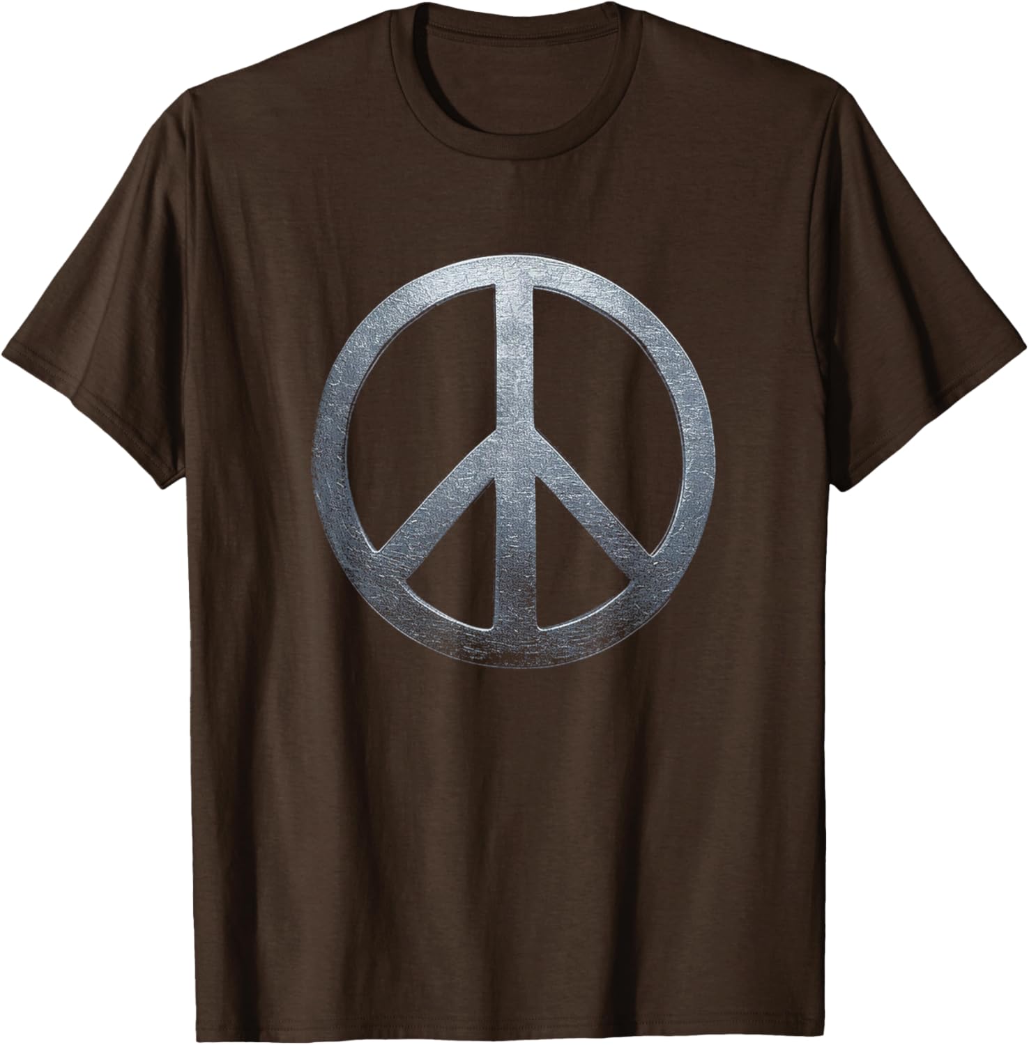 Weathered Stone Peace Sign T-Shirt for Comfortable, Stylish Everyday Wear - 11