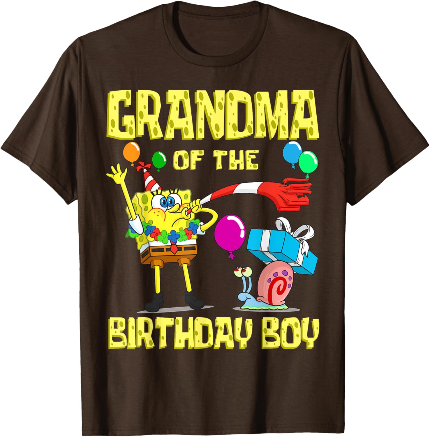 SpongeBob Grandma of the Birthday Boy T-Shirt Fun Party Apparel - 6