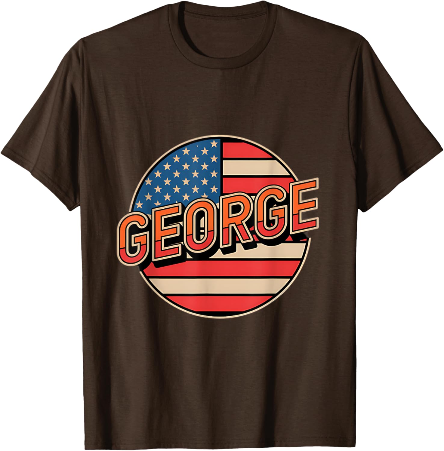 Personalized GEORGE USA Flag T-Shirt for Proud Patriots - 3