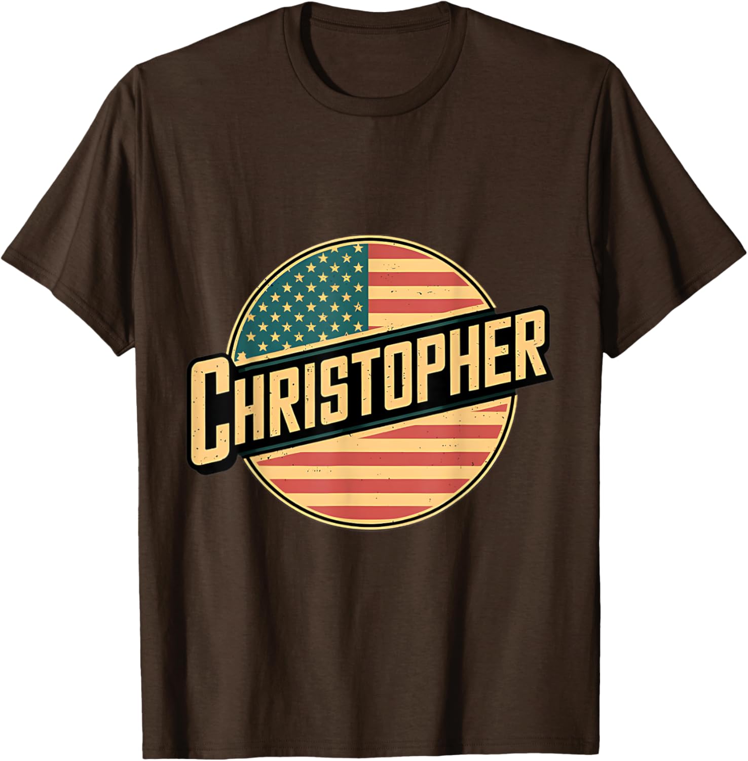 Personalized CHRISTOPHER USA Flag T-Shirt for Patriotic Style - 3