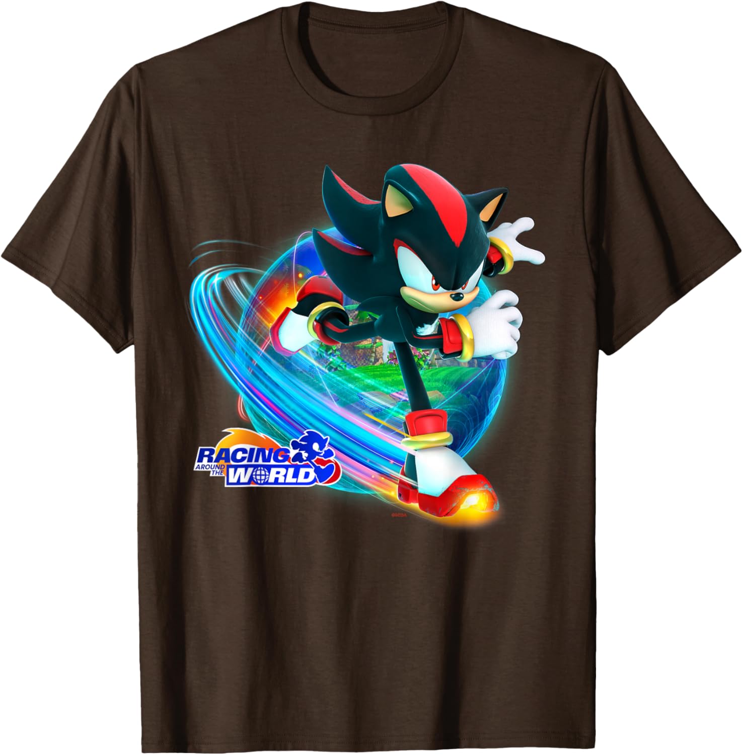 Sonic the Hedgehog Racing Around the World Shadow T-Shirt for Fans - 24