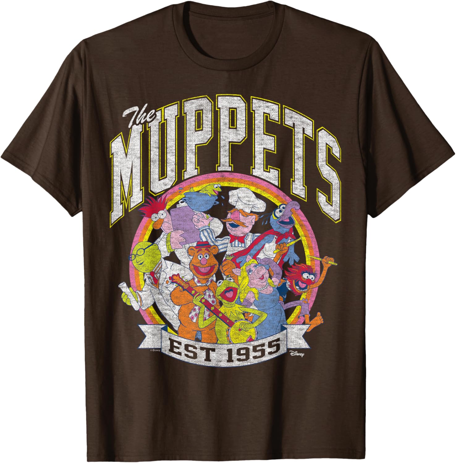 The Muppets Collegiate Group T-Shirt for Fans of Classic Characters - 8