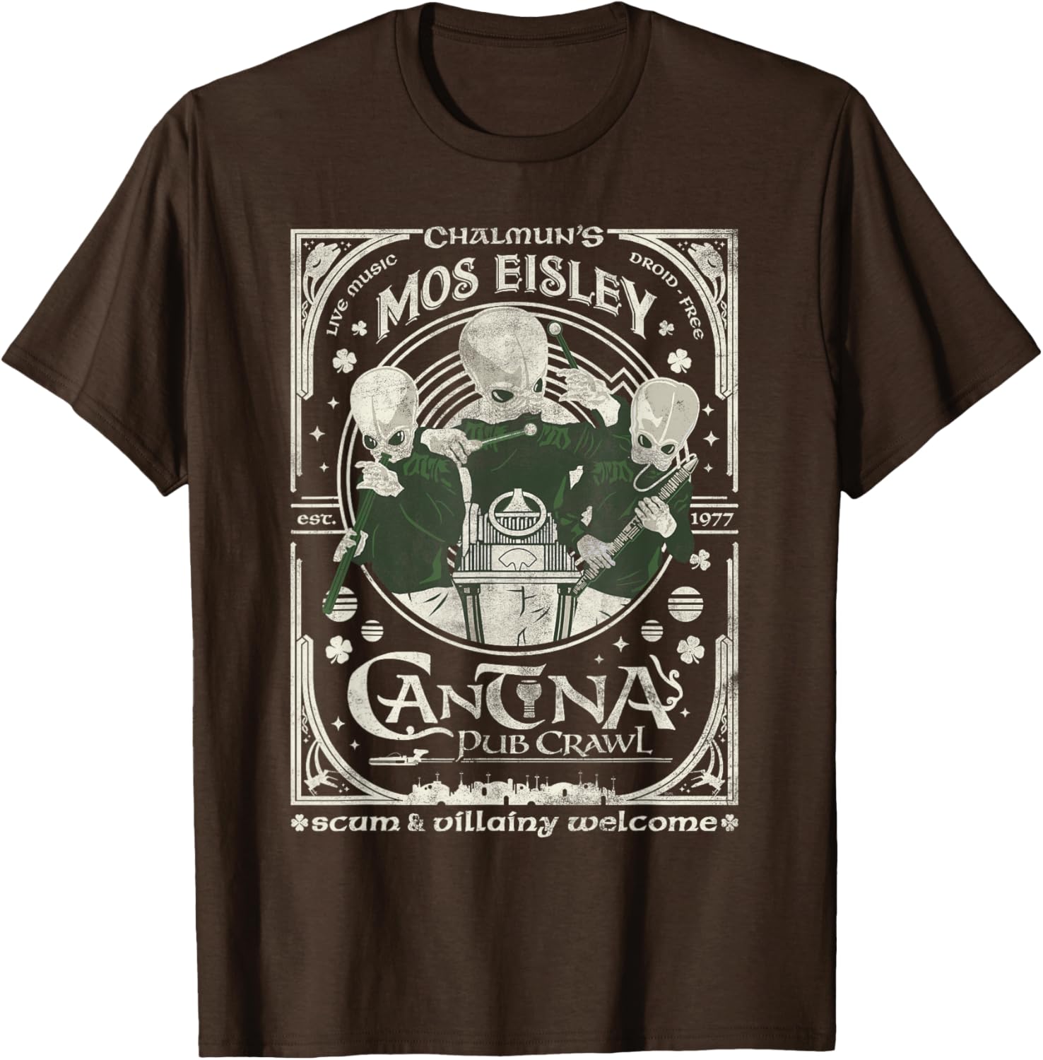 Star Wars St Patrick's Day Mos Eisley Cantina Pub Crawl T-Shirt for Fans - 9