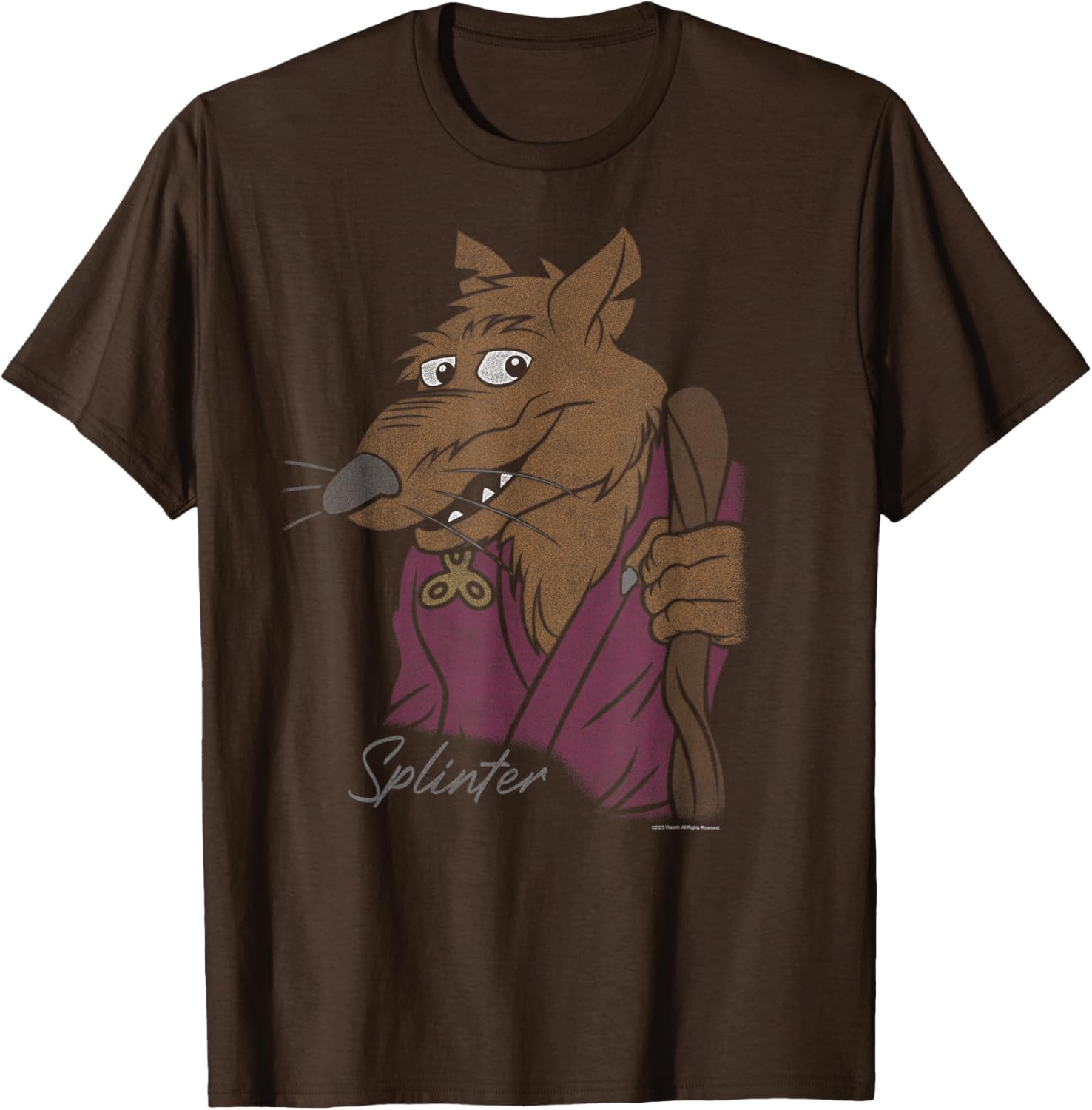 Retro Teenage Mutant Ninja Turtles Splinter Graphic T-Shirt for Fans - 2