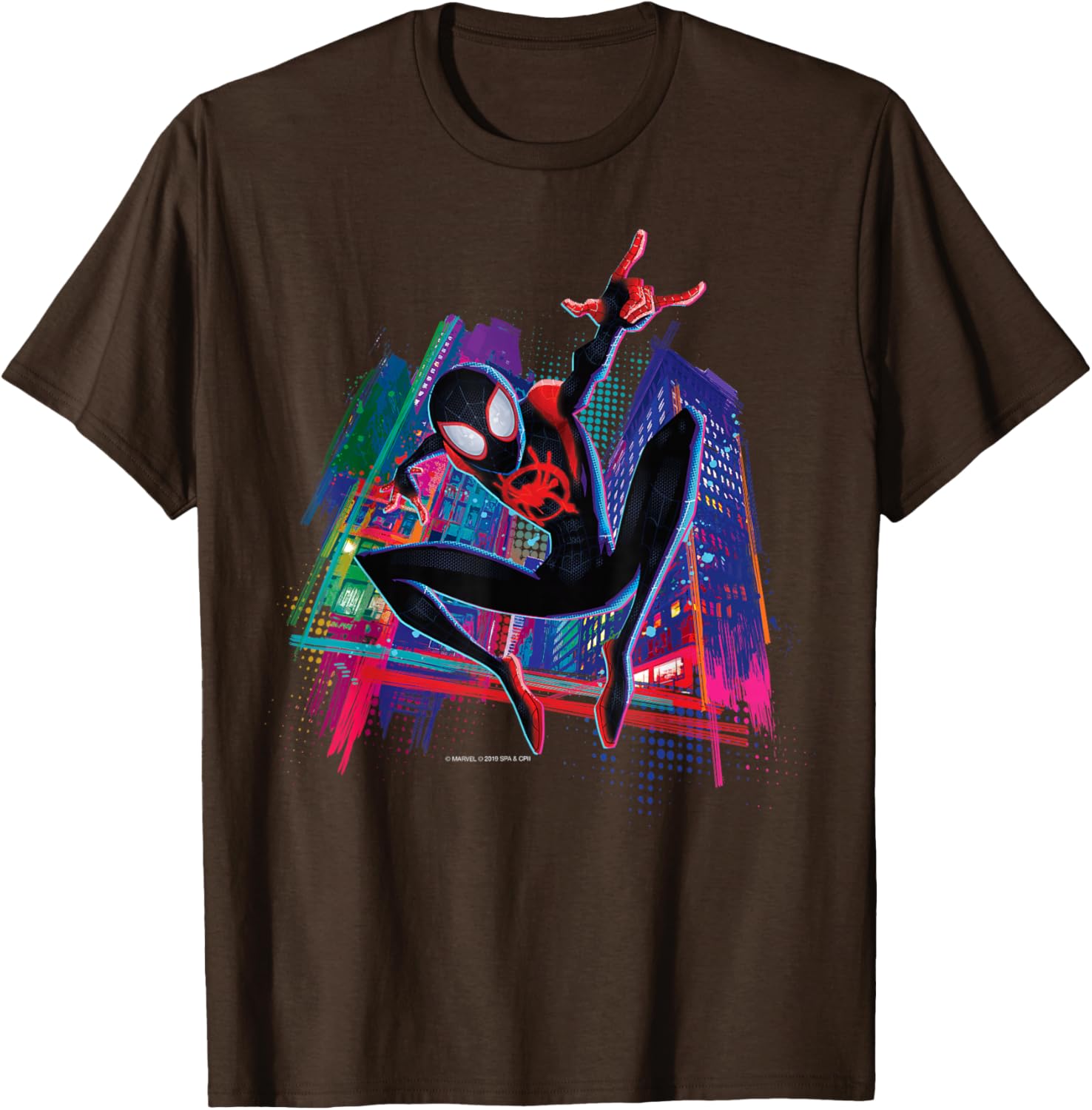 Spider-Man Miles Morales Graffiti City T-Shirt for Stylish Fans - 11