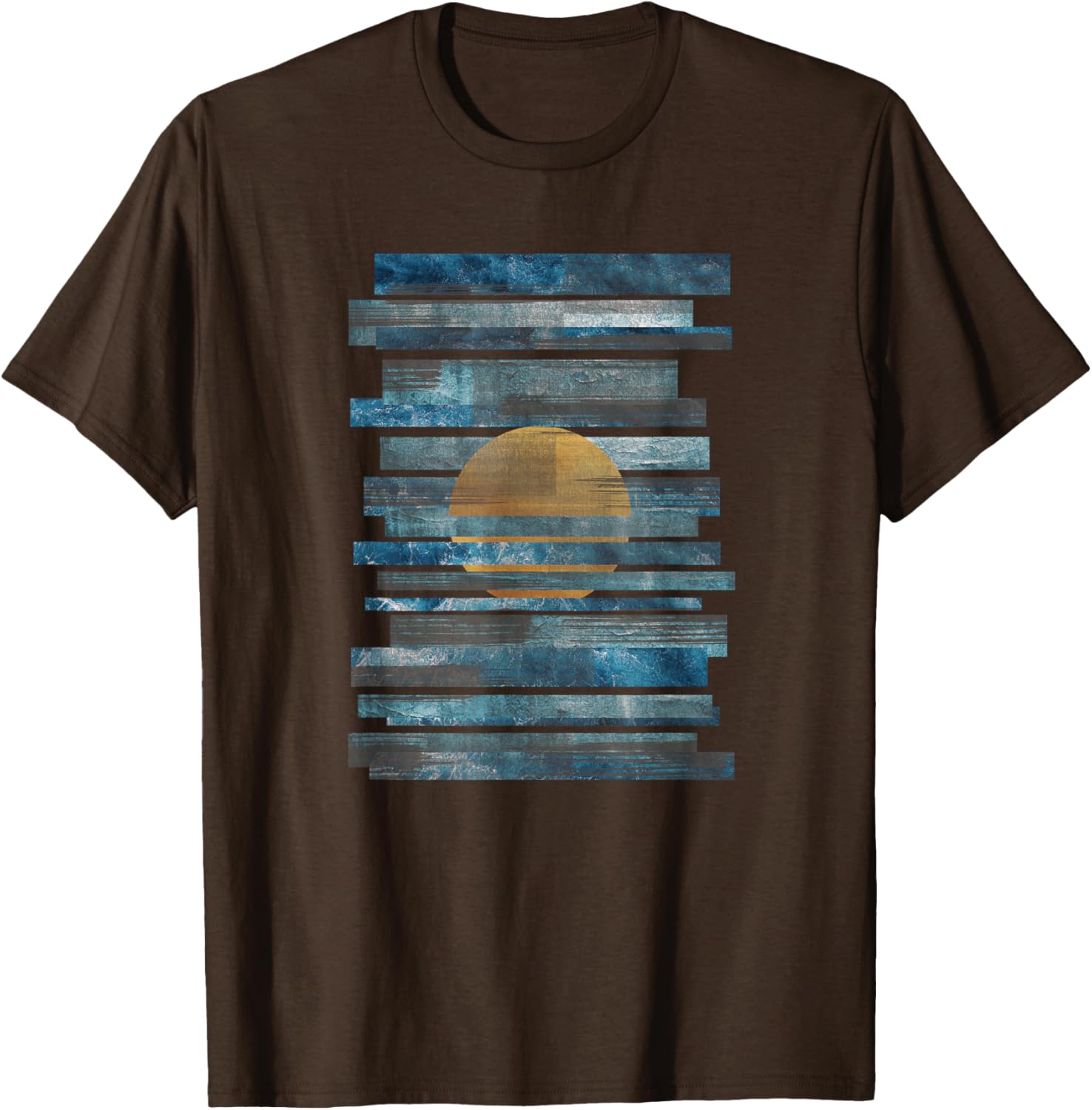 Oceanic Sunset Strips T-Shirt for Effortless Style and Comfort - 9