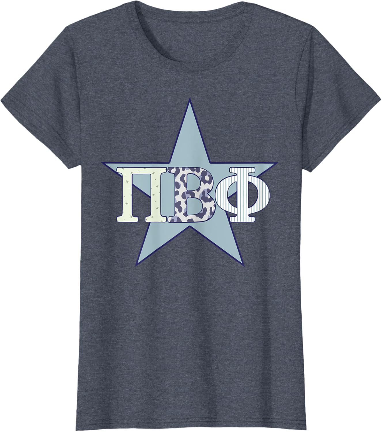 Pi Beta Phi Official Patchwork Star T-Shirt for Stylish Sorority Wear - 8