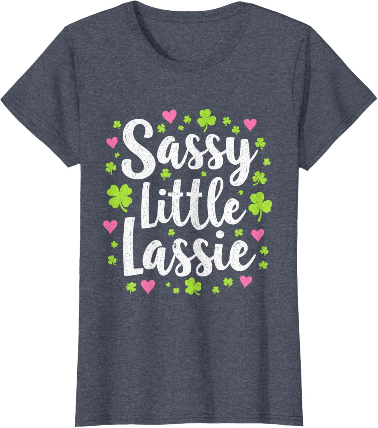 Sassy St Patrick's Day T-Shirt for Girls - Cute Little Lassie Design - 5