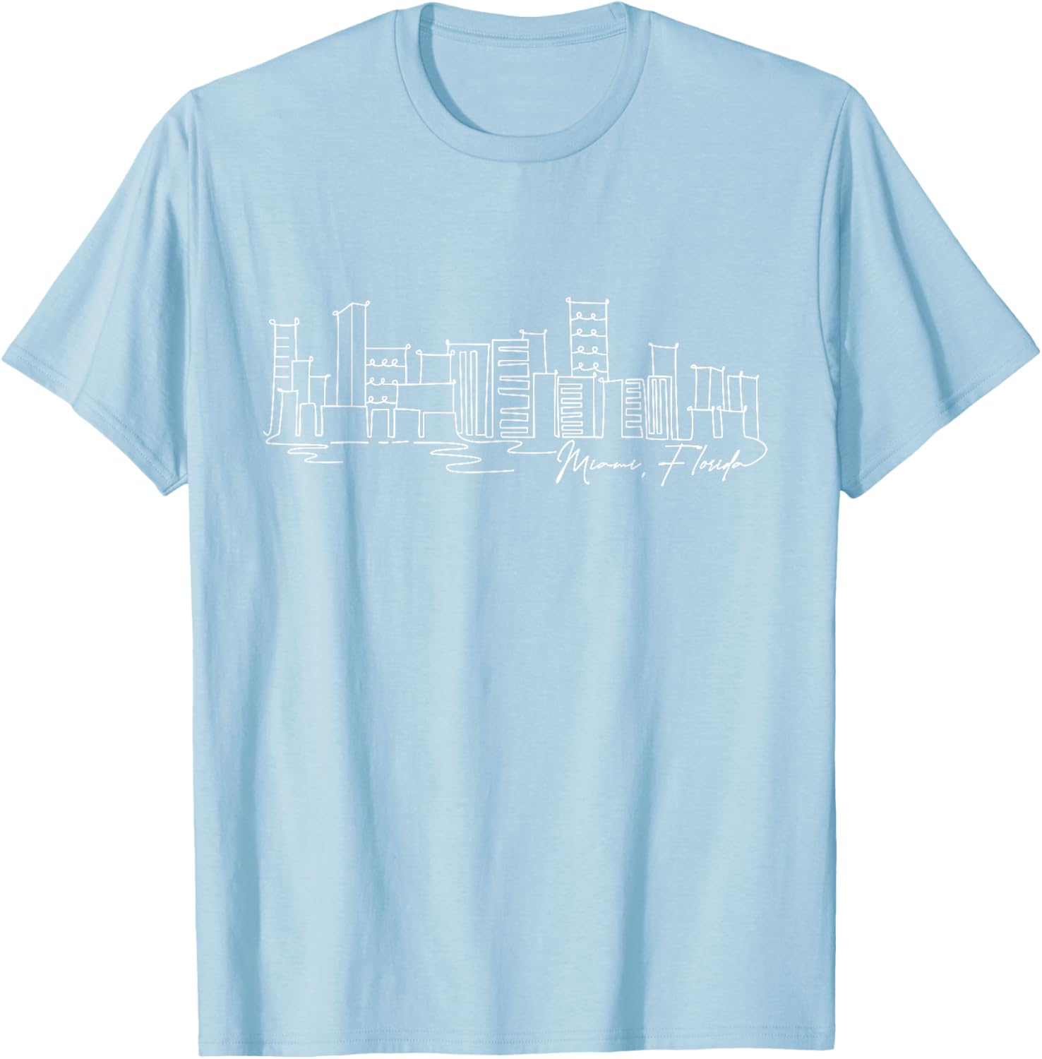 Signature Miami City Skyline T-Shirt Florida Souvenir Gift for Everyone - 12