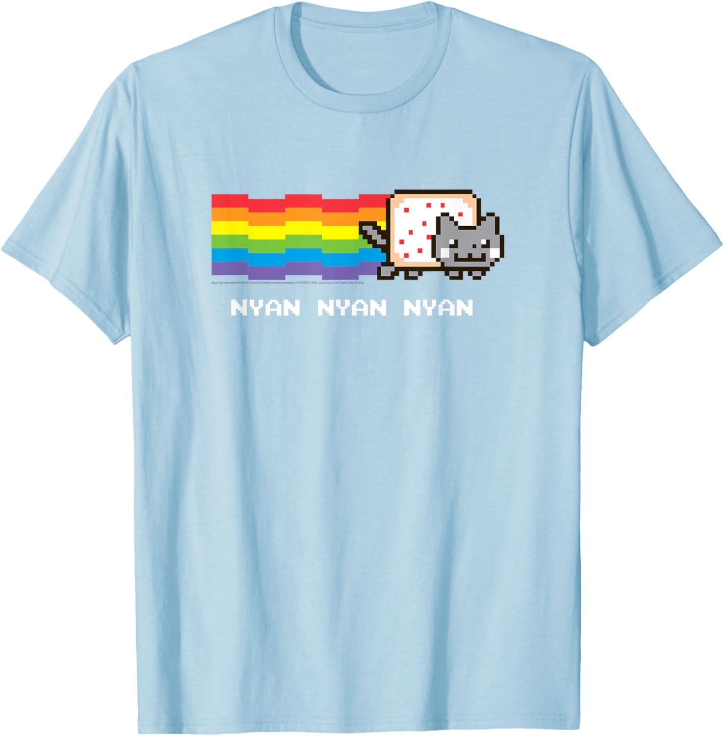 Nyan Cat Rainbow Meme T-Shirt for Fun Internet Lovers - 4